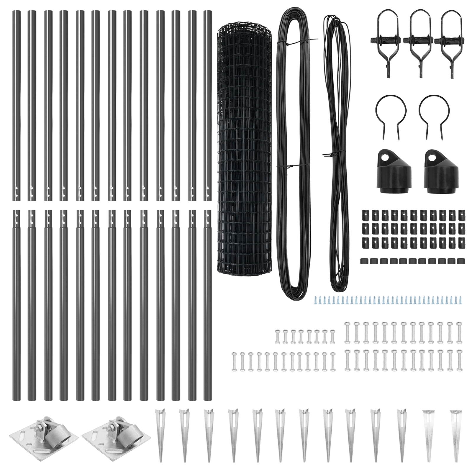 Euro Fence with 13 Spike Posts 1.2x25 m Galvanised Steel Grey - Image 5
