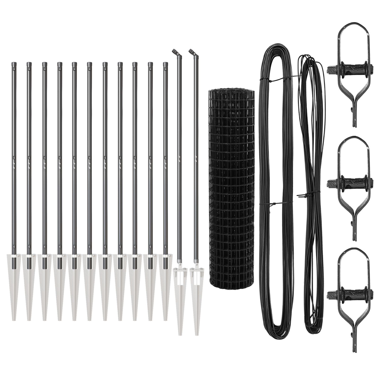 Euro Fence with 13 Spike Posts 1.2x25 m Galvanised Steel Grey - Image 4