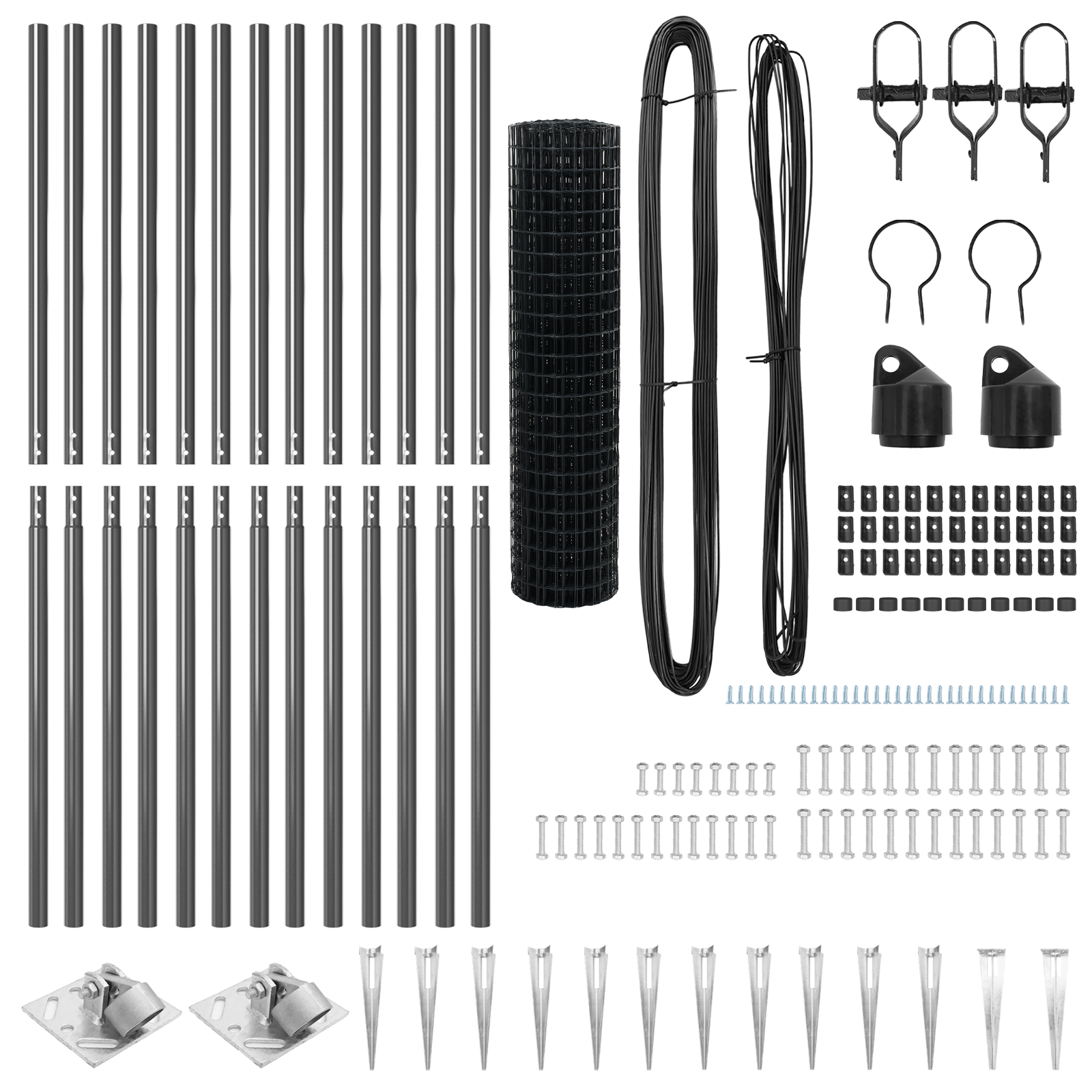 Euro Fence with 13 Spike Posts 1.2x25 m Galvanised Steel Grey - Image 5