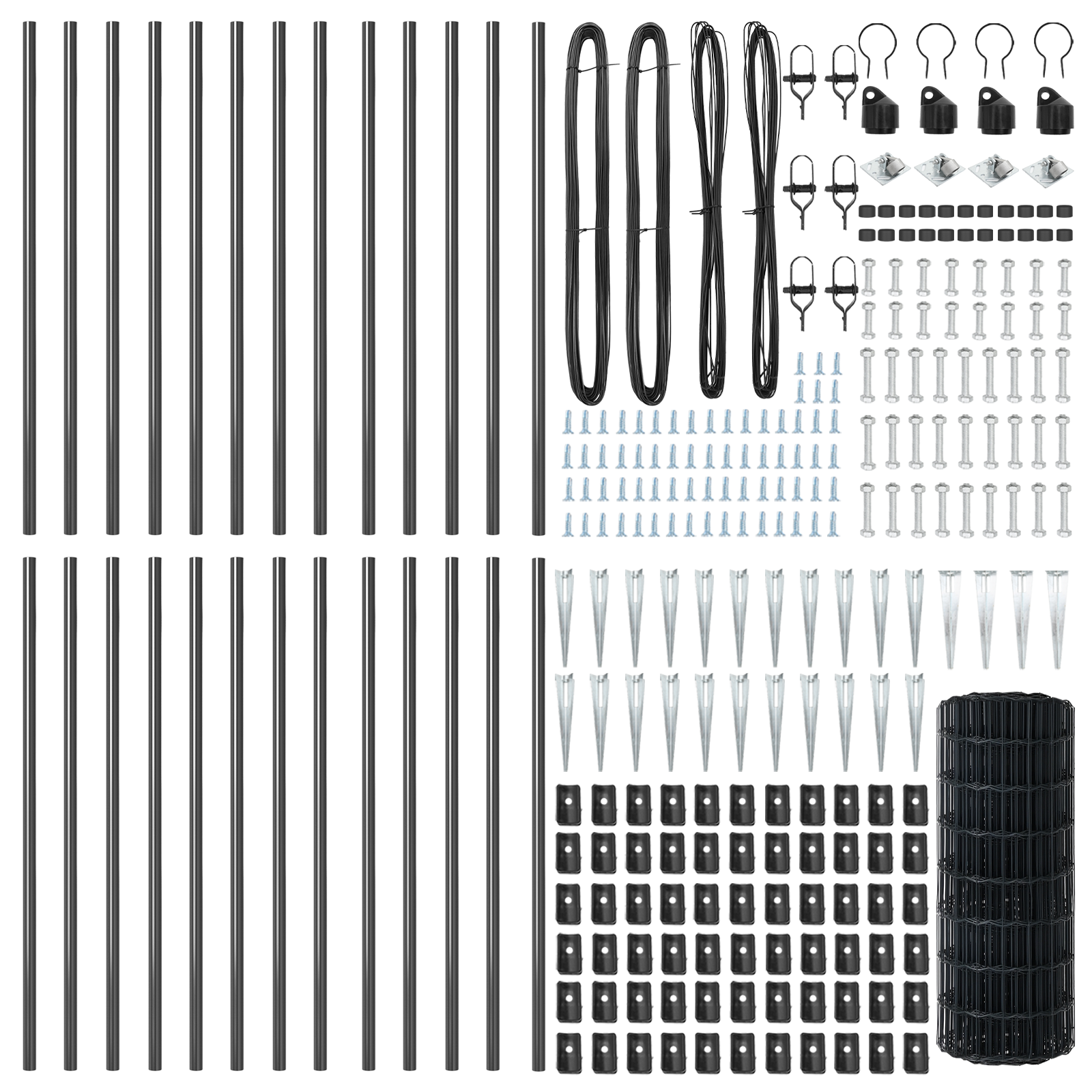 Euro Fence with 13 Spike Posts 0.4x50 m Galvanised Steel Grey - Image 5