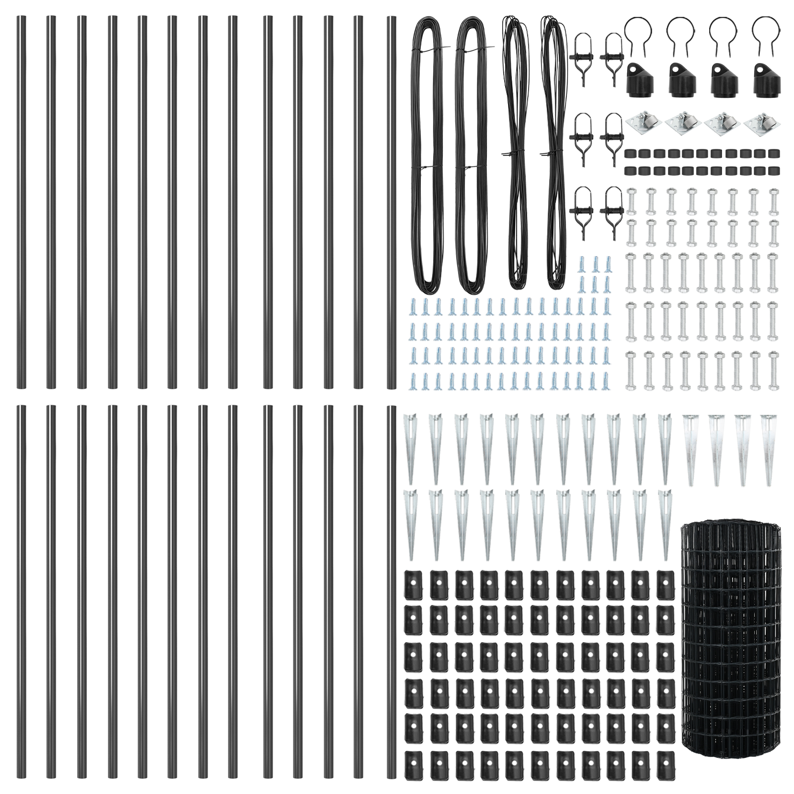 Euro Fence with 13 Spike Posts 0.6x50 m Galvanised Steel Grey - Image 5