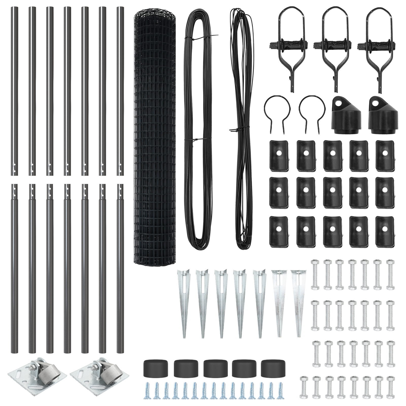 Euro Fence with 7 Spike Posts 1.5x10 m Galvanised Steel Grey - Image 5