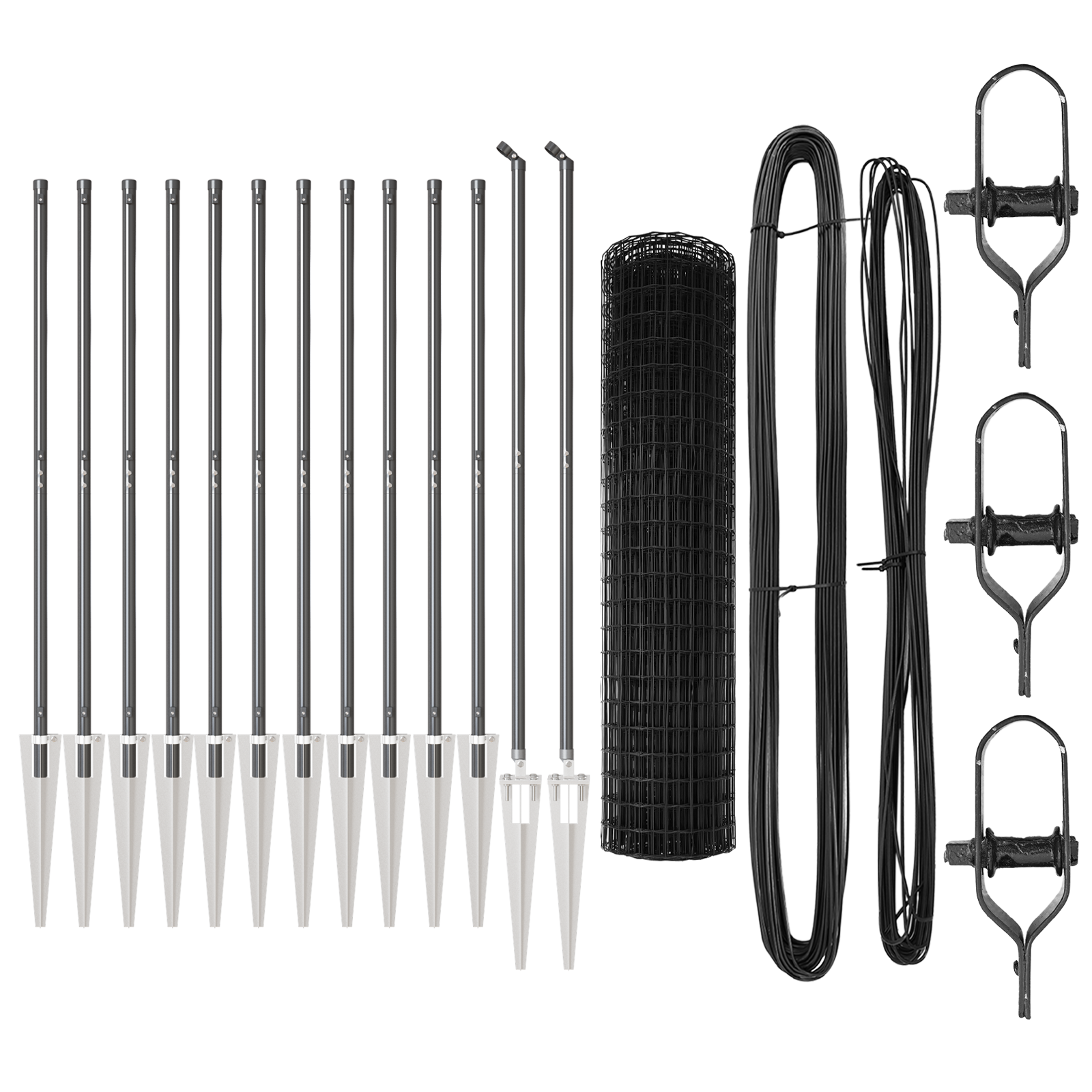 Euro Fence with 13 Spike Posts 1.2x25 m Galvanised Steel Grey - Image 4