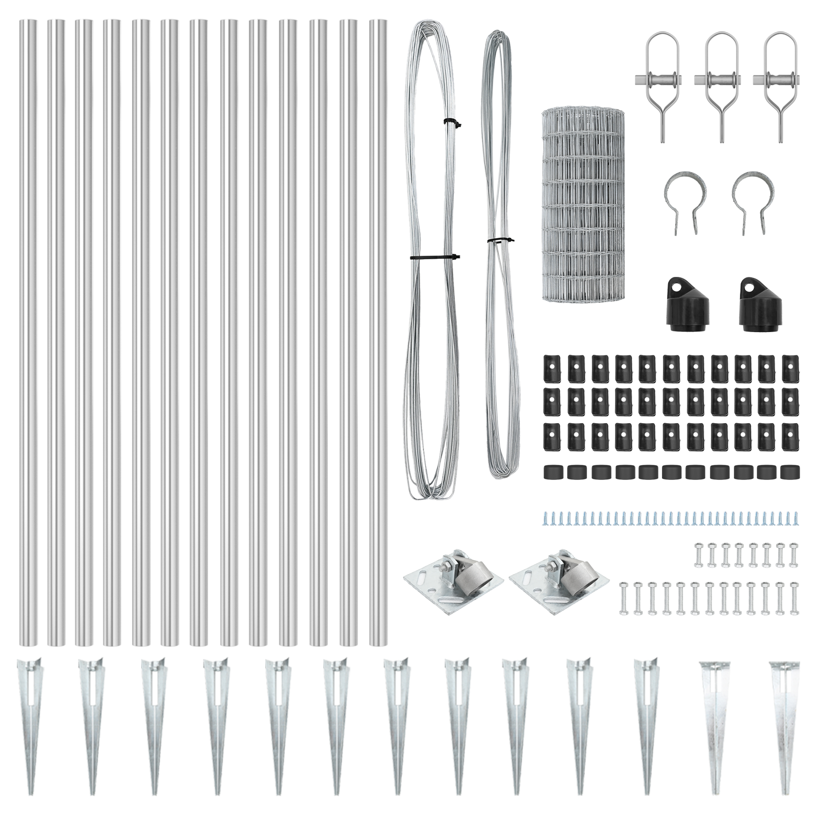 Euro Fence with 7 Spike Posts 1x10 m Galvanised Steel - Image 5