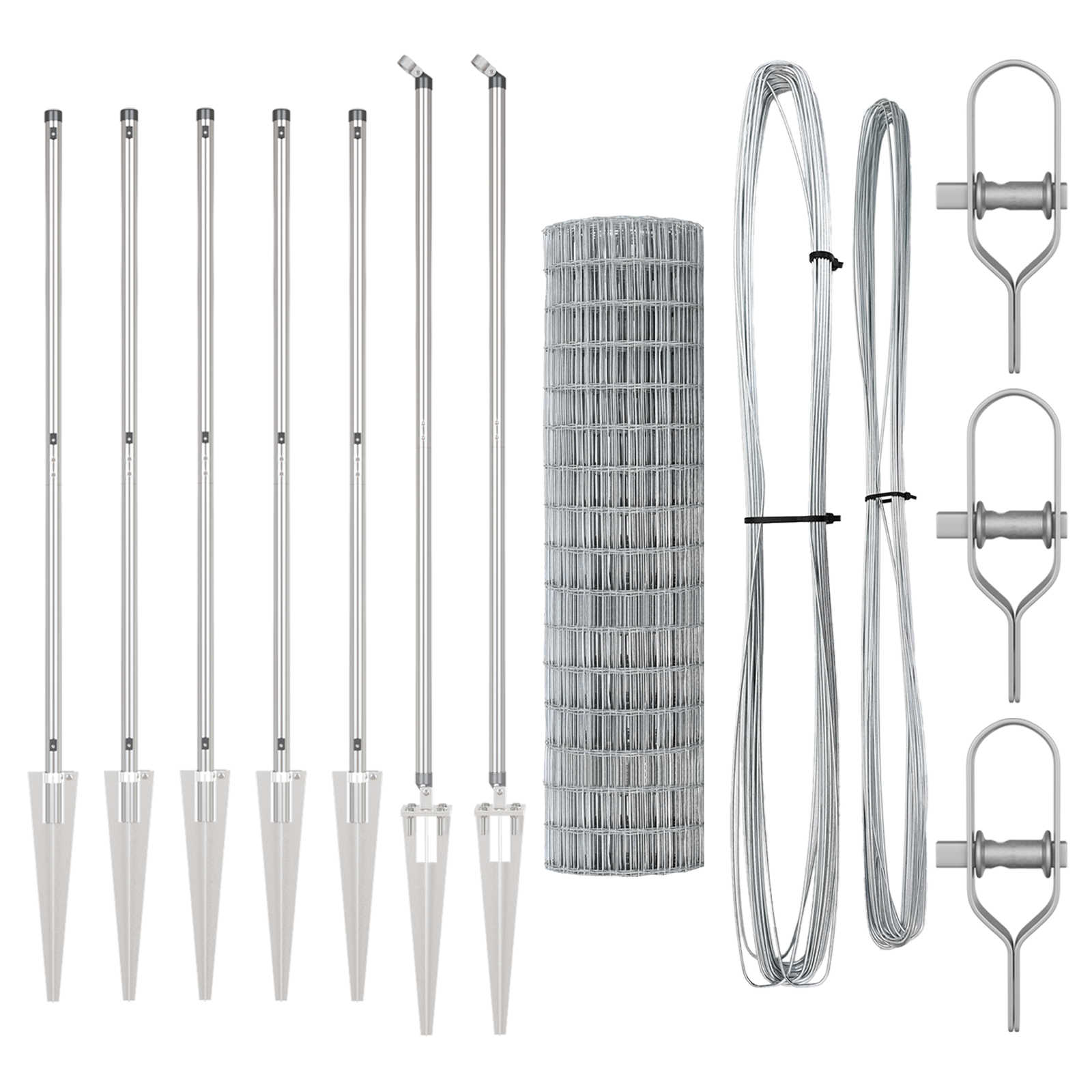 Euro Fence with 7 Spike Posts 1.2x10 m Galvanised Steel - Image 4