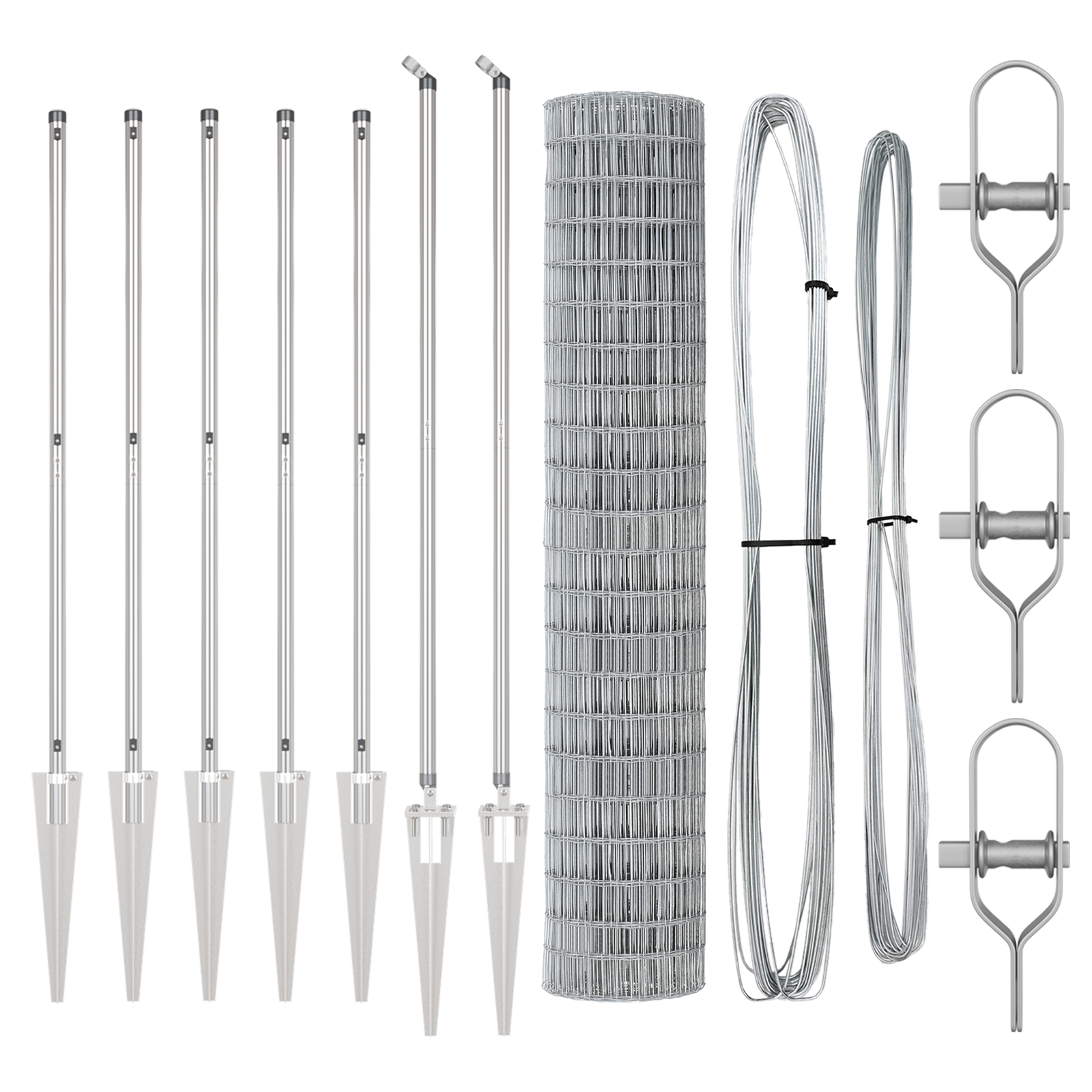 Euro Fence with 7 Spike Posts 1.6x10 m Galvanised Steel - Image 4