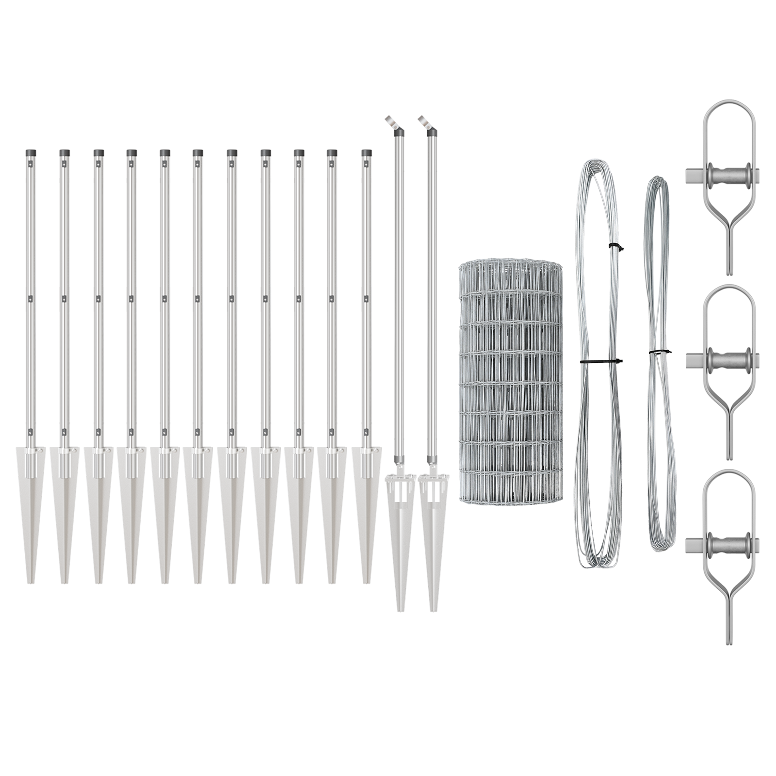 Euro Fence with 7 Spike Posts 0.4x10 m Galvanised Steel - Image 5