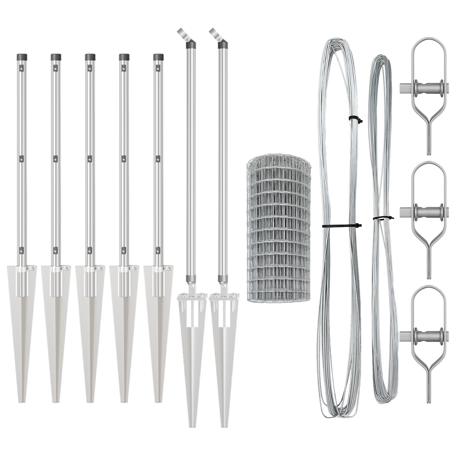Euro Fence with 7 Spike Posts 0.4x10 m Galvanised Steel - Image 5