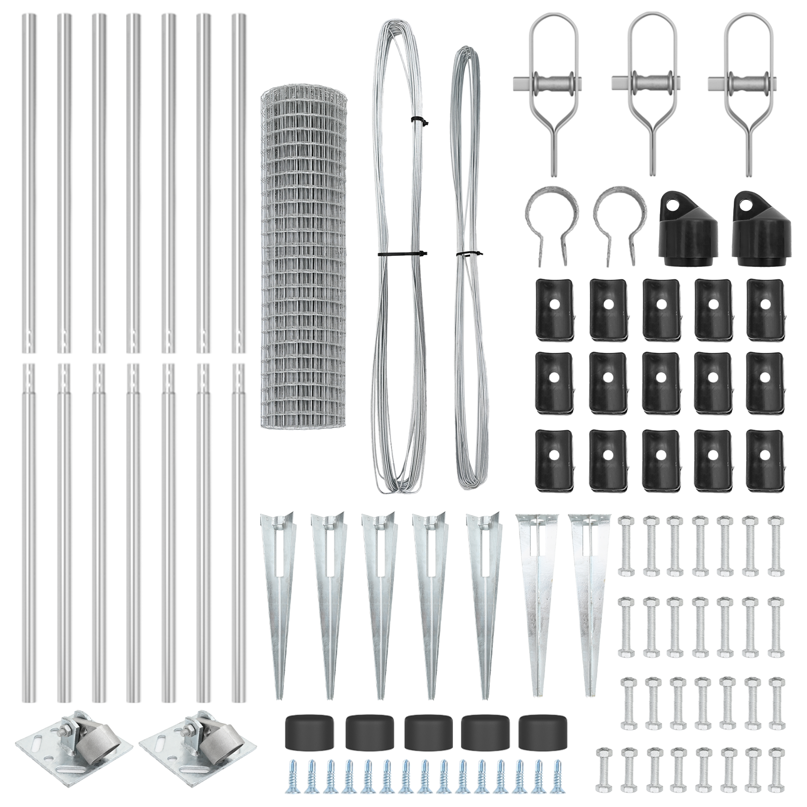 Euro Fence with 7 Spike Posts 1.2x10 m Galvanised Steel - Image 5