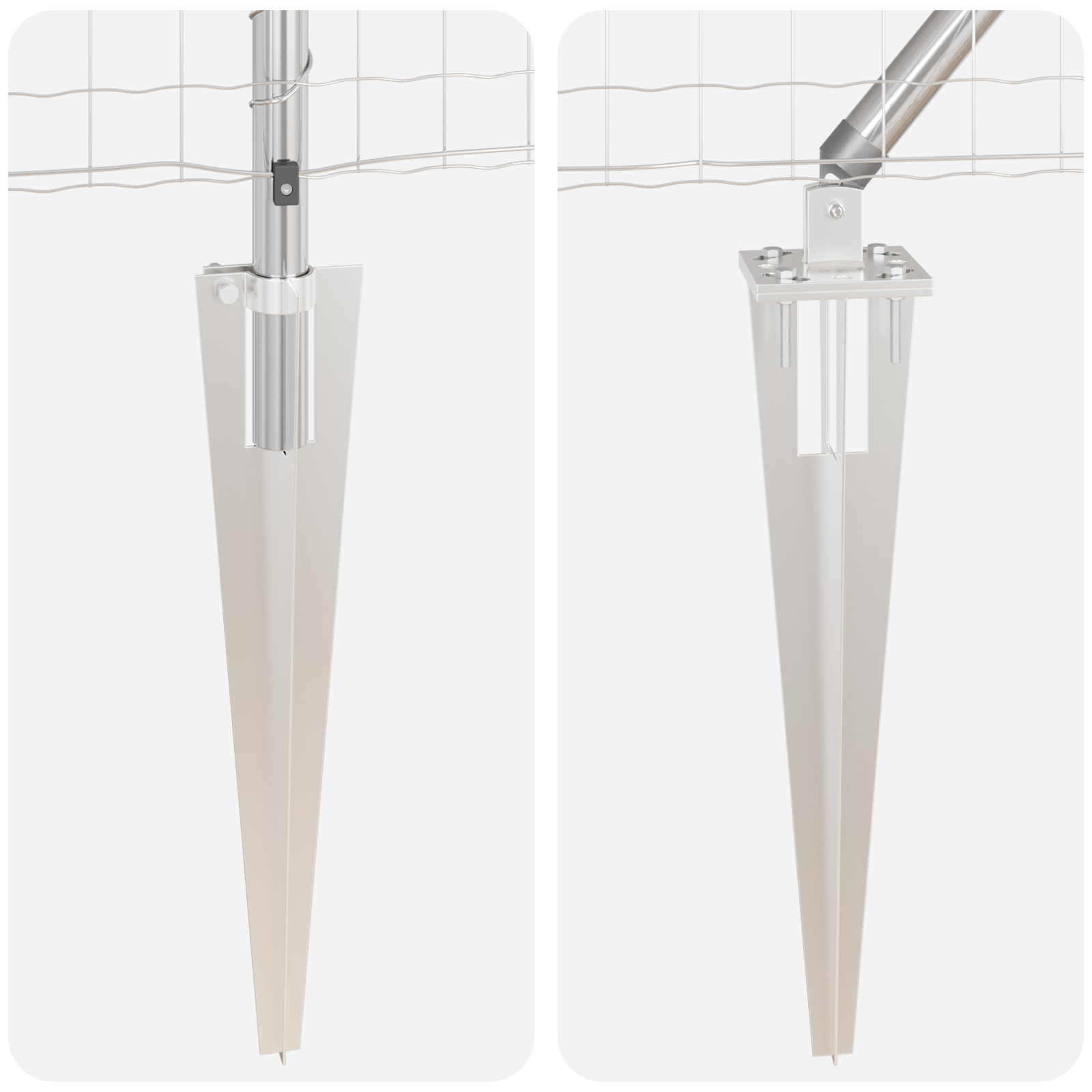 Euro Fence with 13 Spike Posts 0.6x25 m Galvanised Steel - Image 9