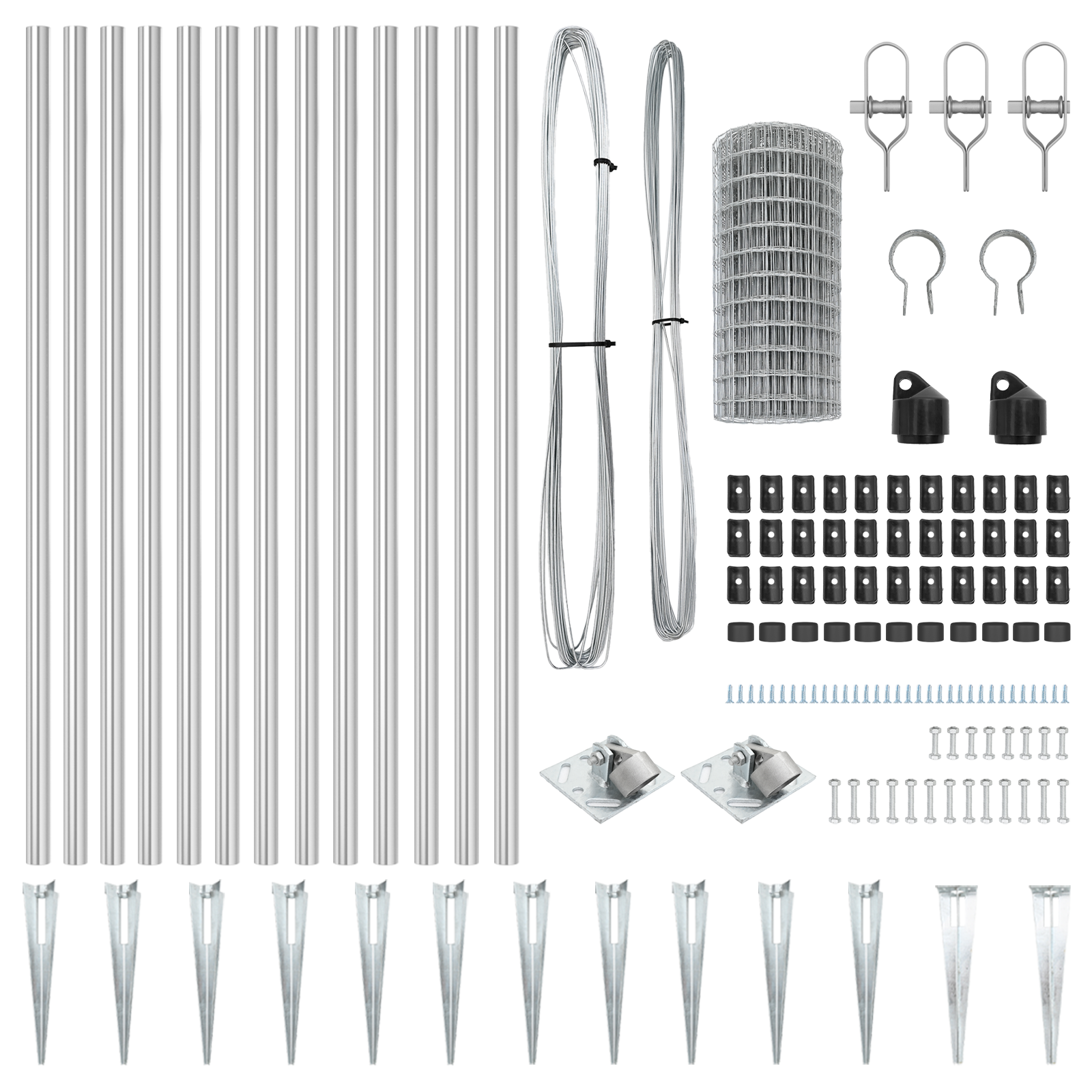 Euro Fence with 13 Spike Posts 1x25 m Galvanised Steel - Image 5