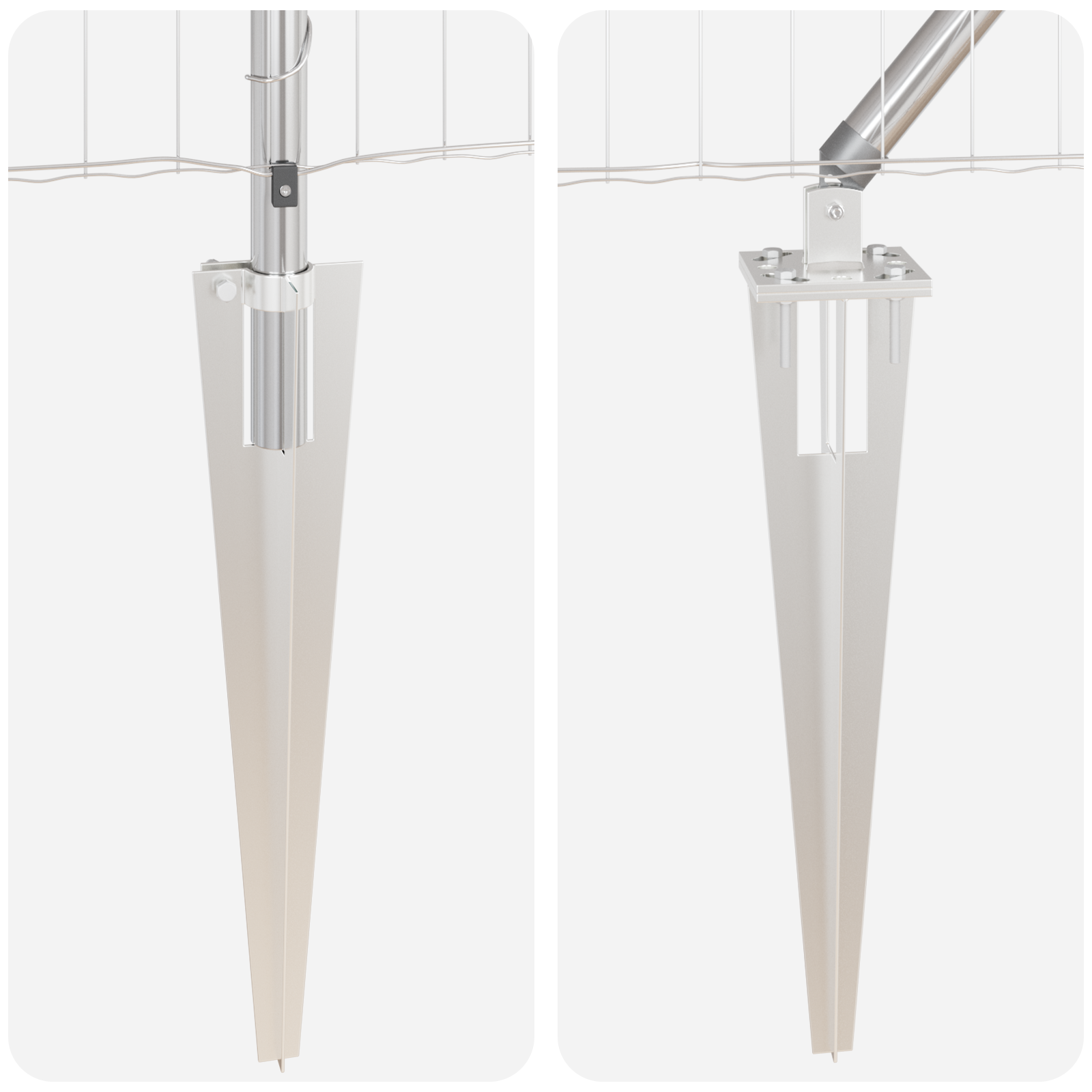 Euro Fence with 13 Spike Posts 0.4x25 m Galvanised Steel - Image 9