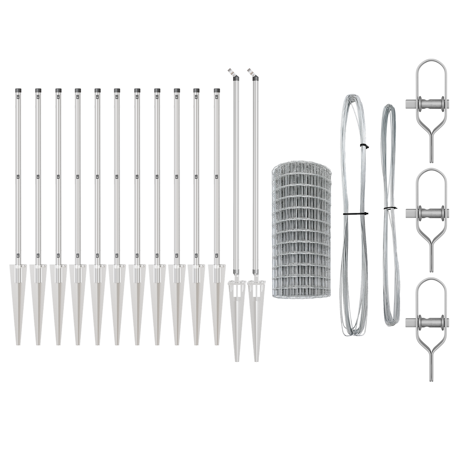 Euro Fence with 13 Spike Posts 0.4x25 m Galvanised Steel - Image 5