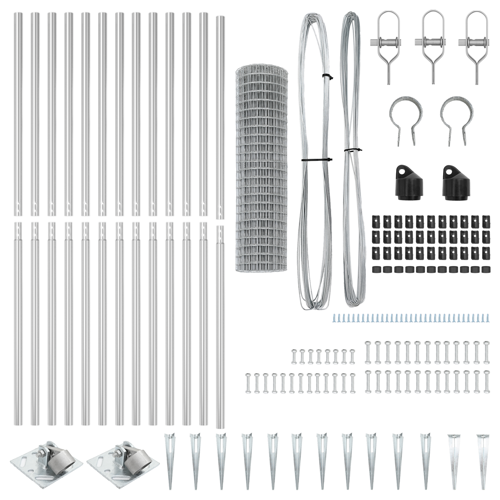 Euro Fence with 13 Spike Posts 1.2x25 m Galvanised Steel - Image 5