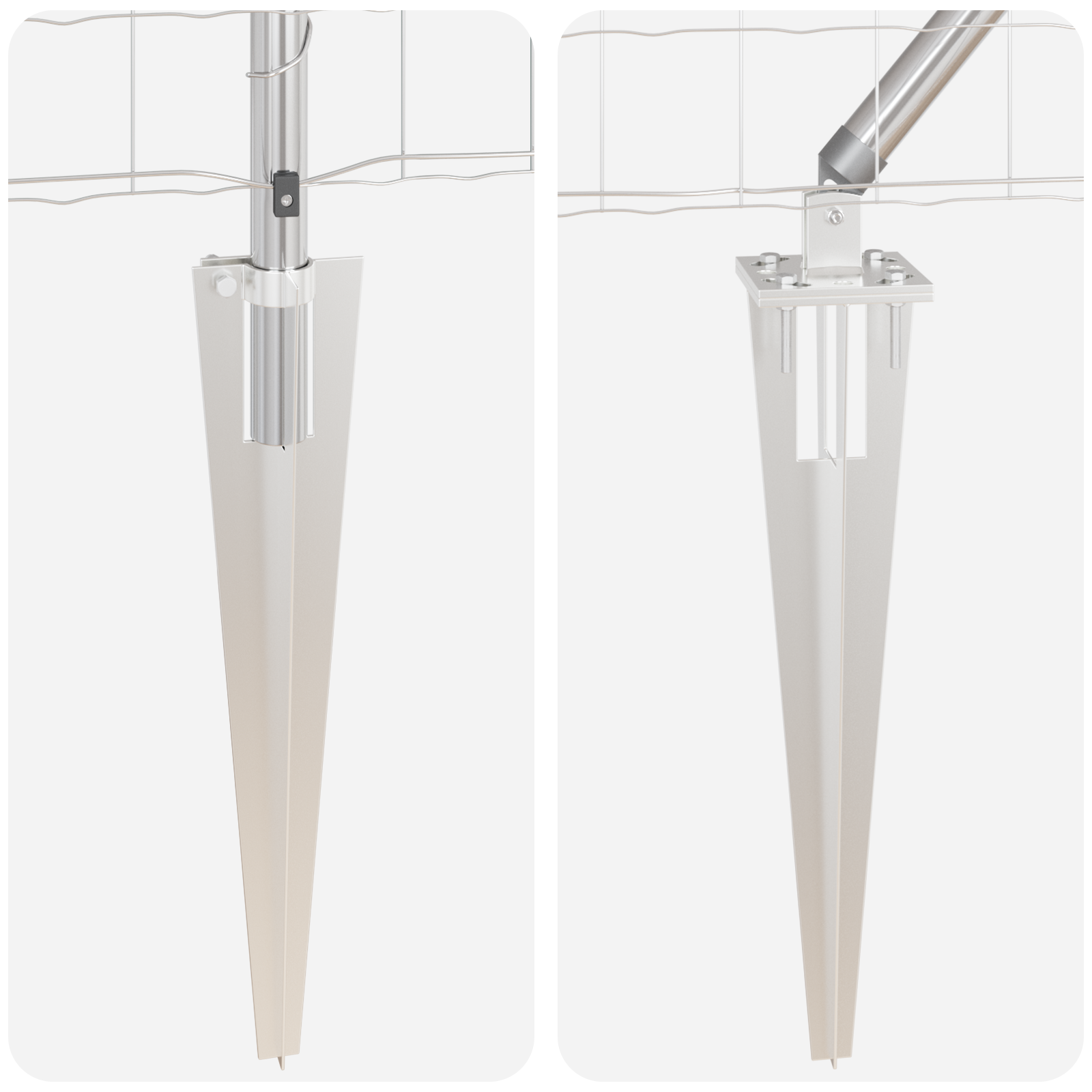 Euro Fence with 13 Spike Posts 0.6x50 m Galvanised Steel - Image 9