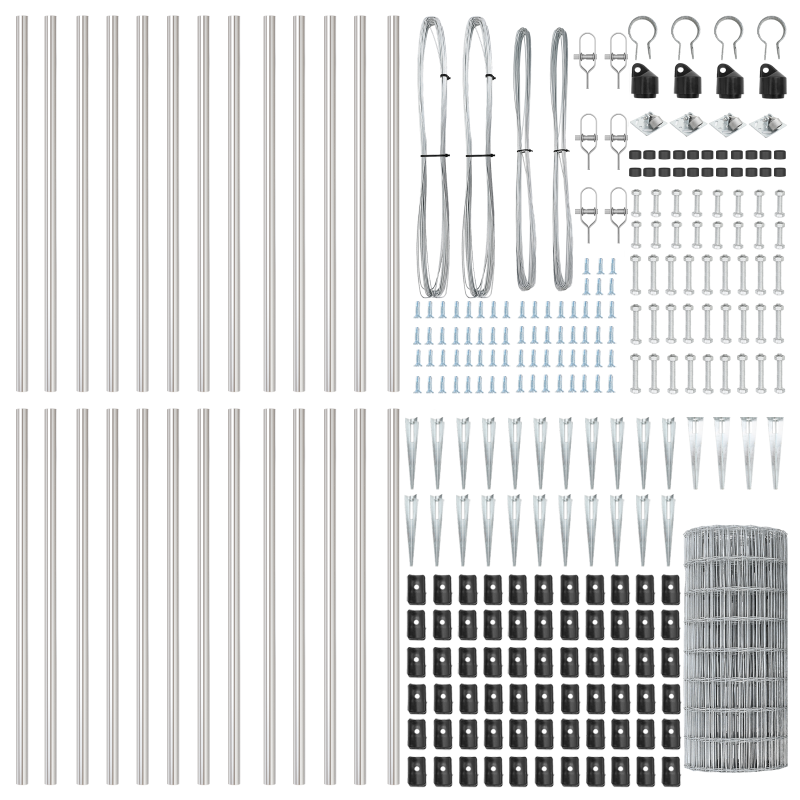 Euro Fence with 13 Spike Posts 0.6x50 m Galvanised Steel - Image 6