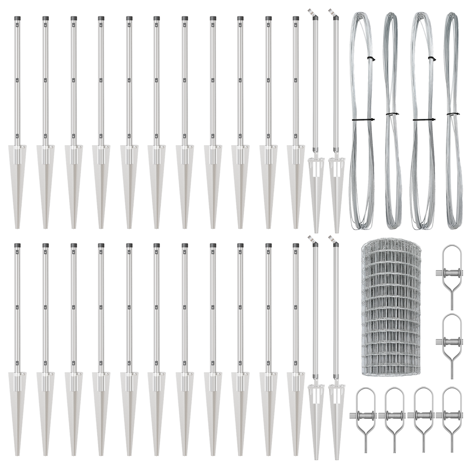 Euro Fence with 13 Spike Posts 0.6x50 m Galvanised Steel - Image 5