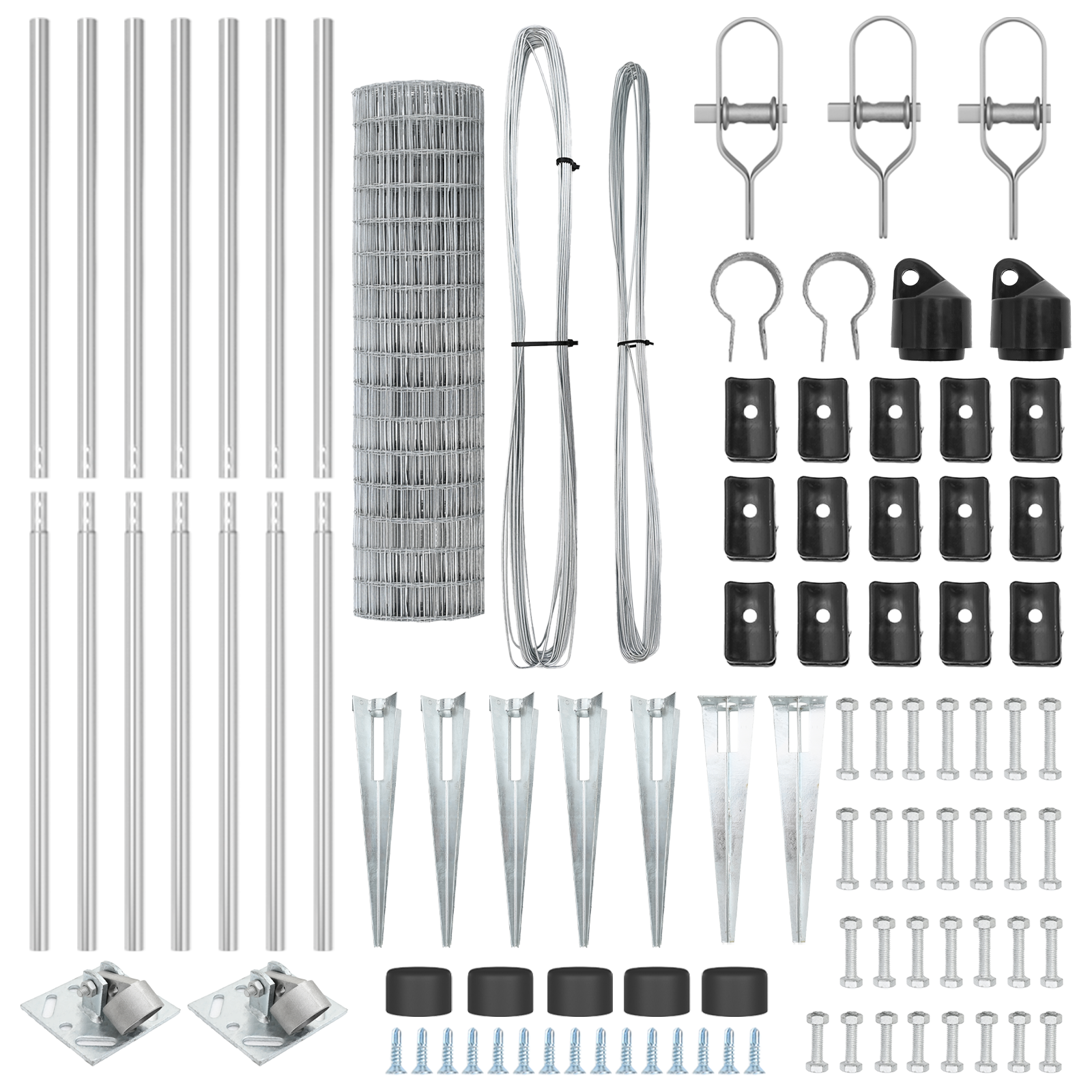 Euro Fence with 7 Spike Posts 1.4x10 m Galvanised Steel - Image 5