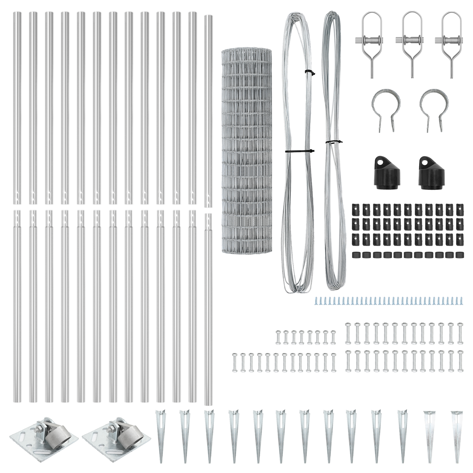 Euro Fence with 13 Spike Posts 1.2x25 m Galvanised Steel - Image 5