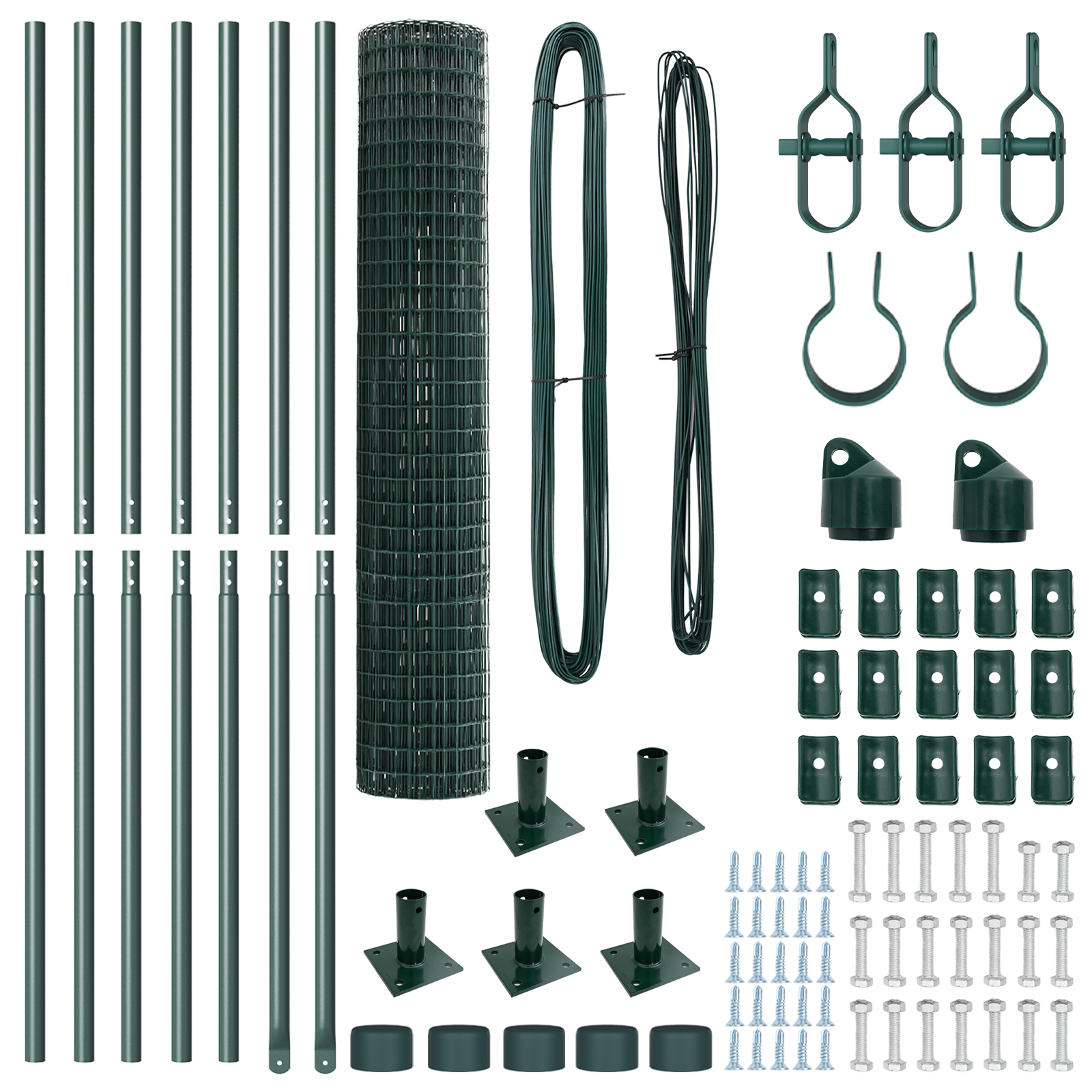 Euro Fence Set of 2 Green Galvanized steel 10 x 1.5 m Durable - Image 5