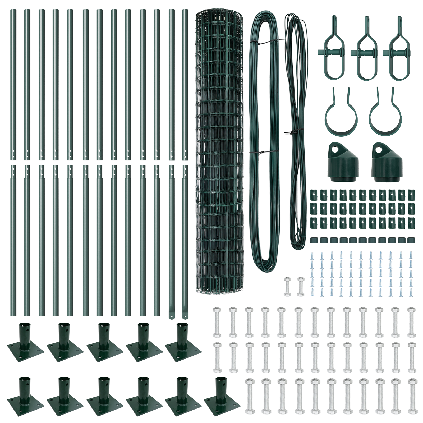 Euro Fence with 13 Flanged Posts 1.2x25 m Galvanised Steel - Image 4