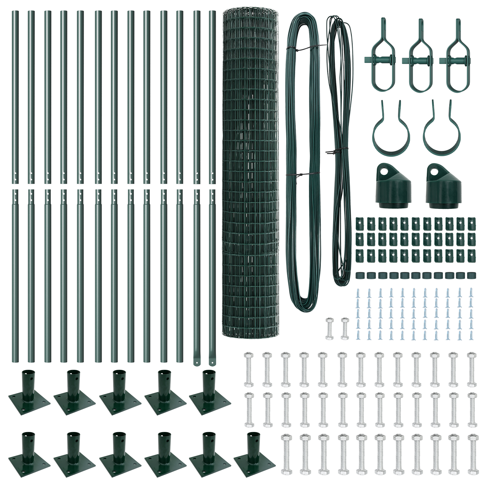 Euro Fence with 13 Flanged Posts 1.2x25 m Galvanised Steel - Image 5