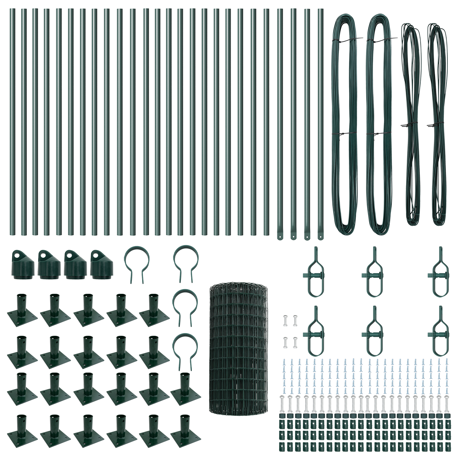 Euro Fence with 13 Flanged Posts 0.4x50 m Galvanised Steel - Image 5