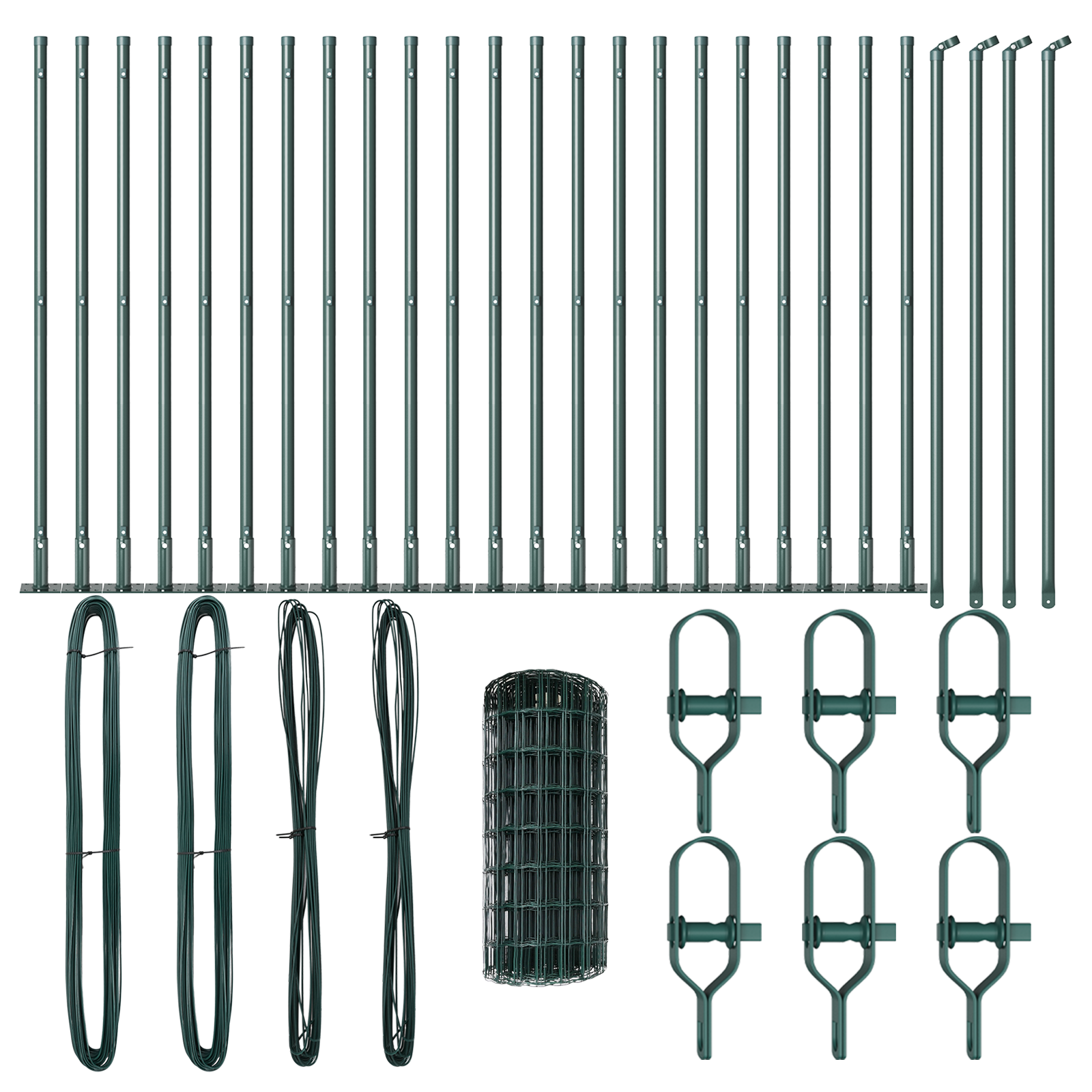 Euro Fence with 13 Flanged Posts 0.4x50 m Galvanised Steel - Image 4