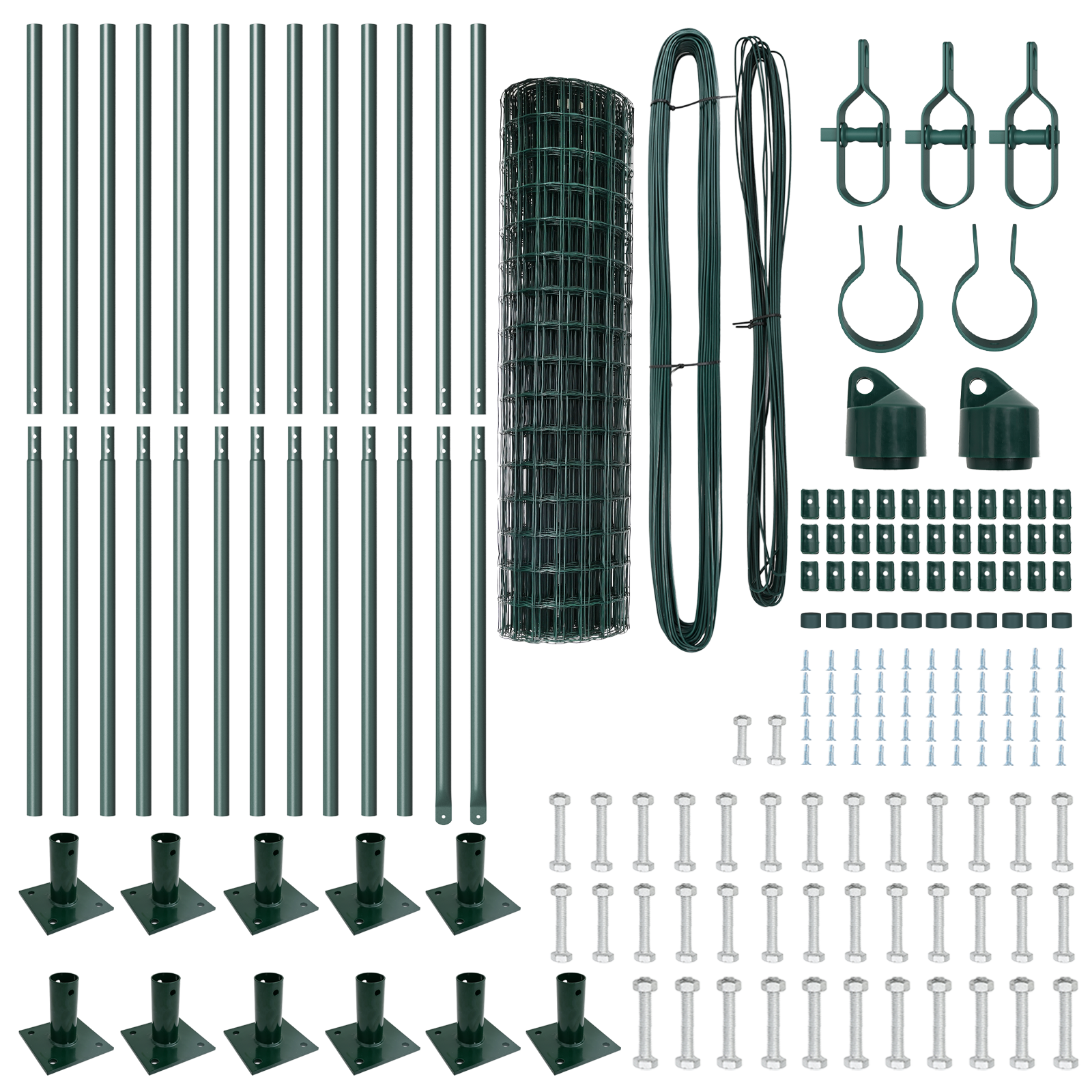 Euro Fence with 13 Flanged Posts 0.8x25 m Galvanised Steel - Image 5