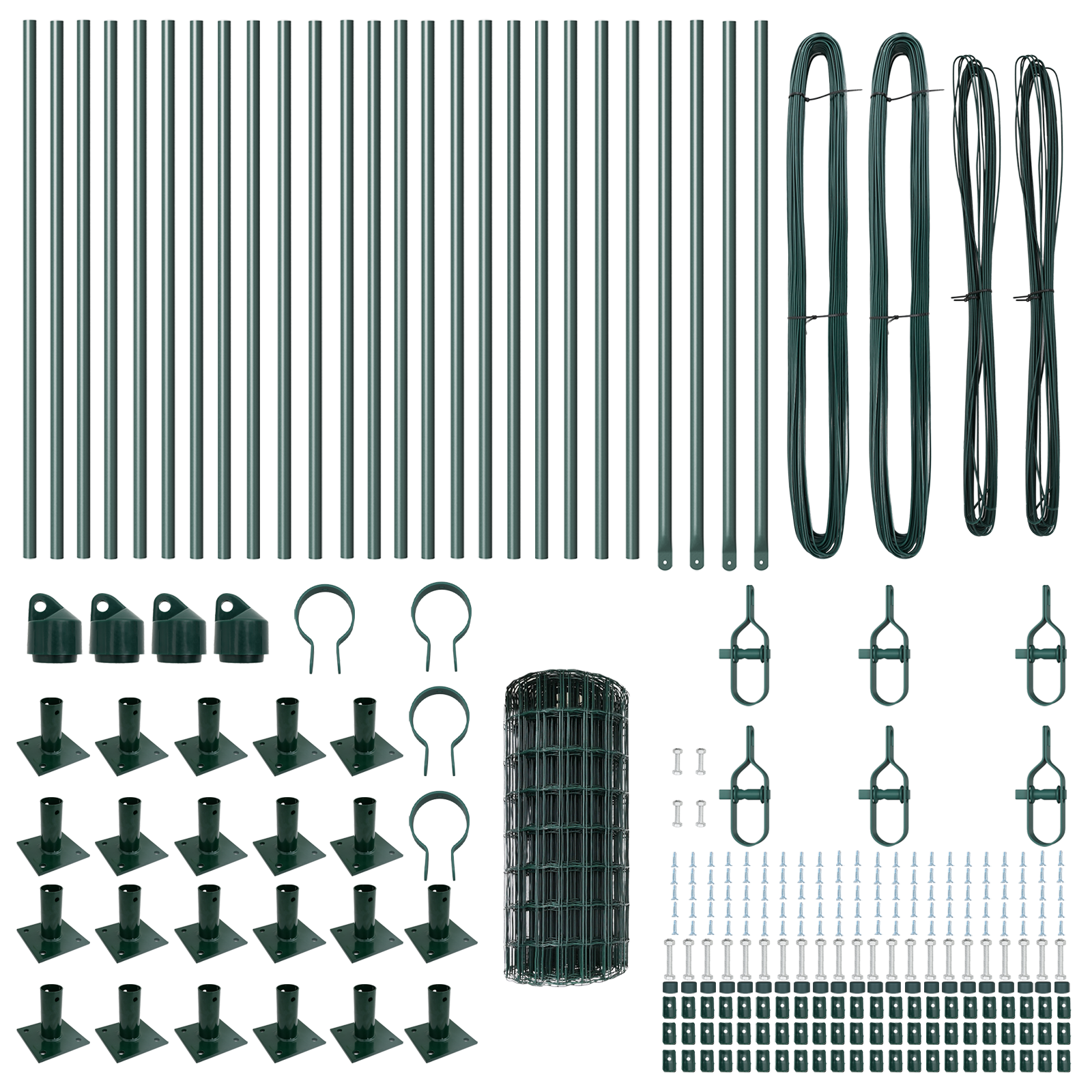 Euro Fence with 13 Flanged Posts 0.4x50 m Galvanised Steel - Image 5