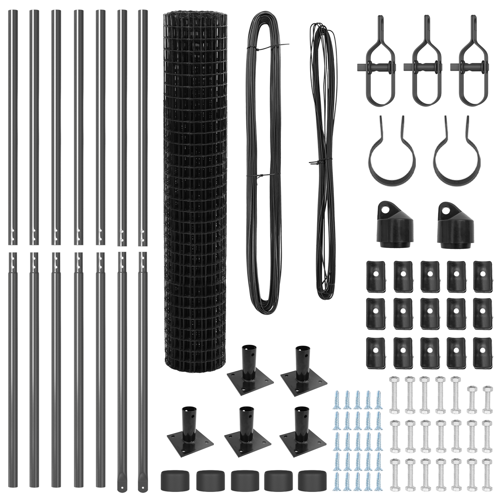 Euro Fence with 7 Flanged Posts 1.6x10 m Galvanised Steel - Image 5