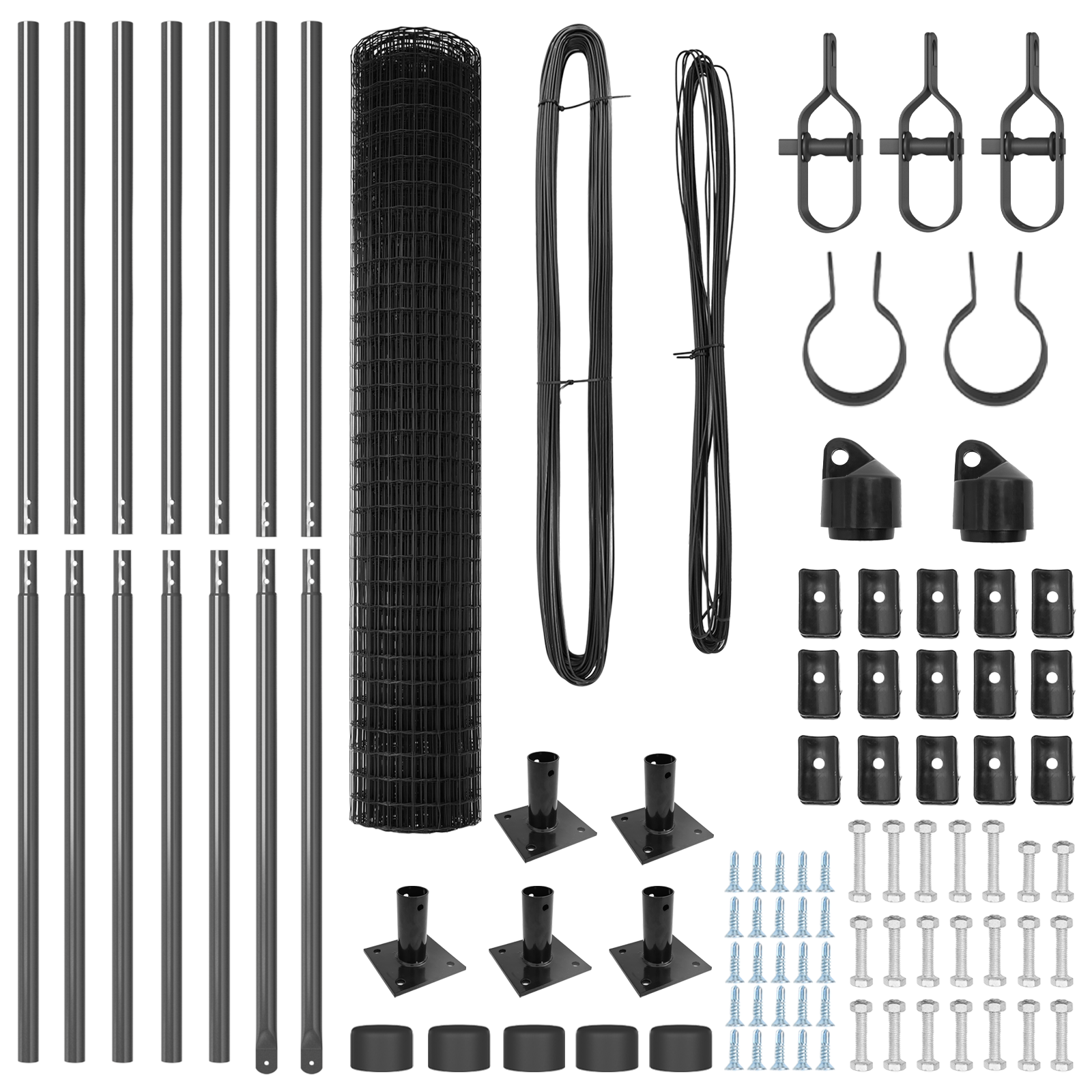 Euro Fence with 7 Flanged Posts 1.5x10 m Galvanised Steel - Image 5