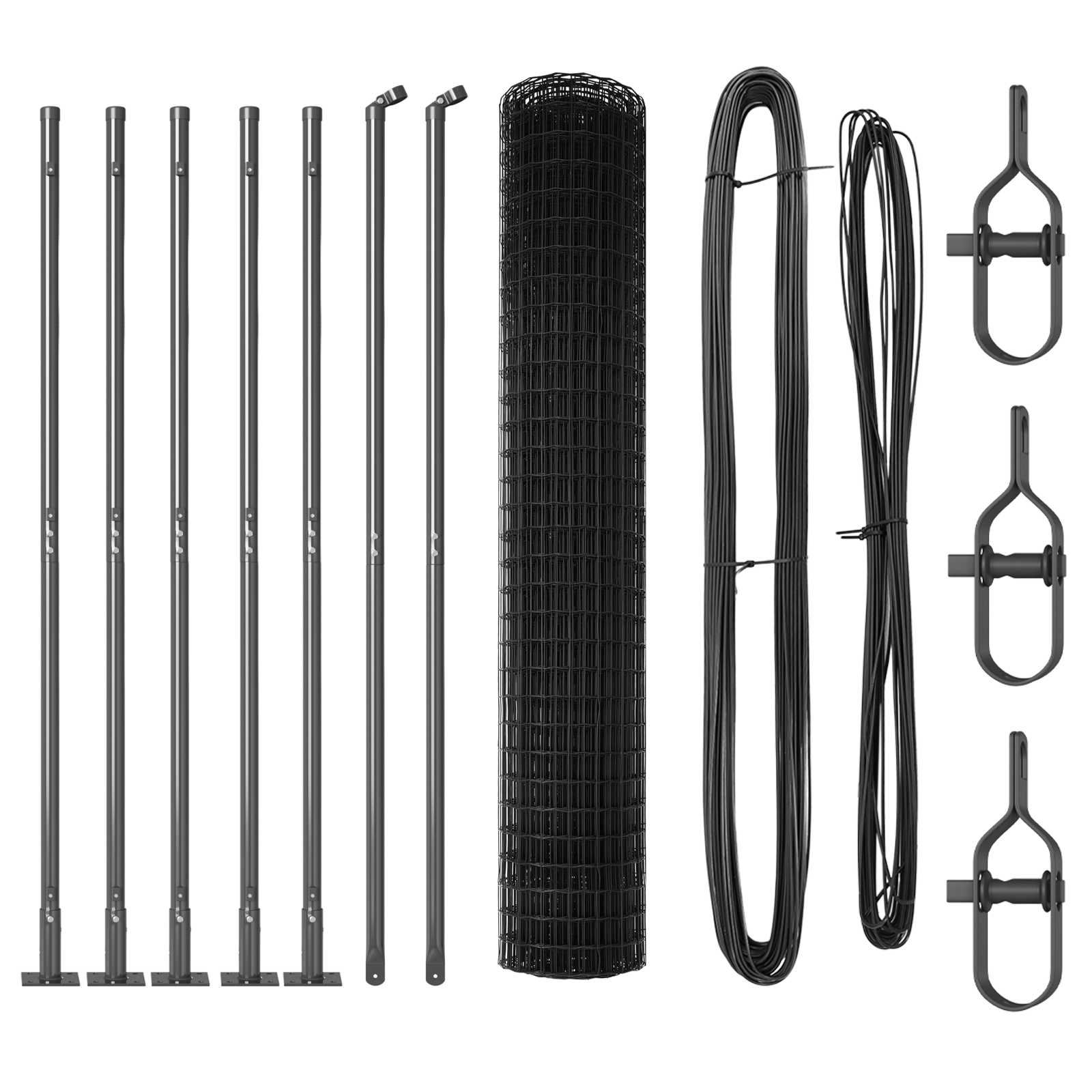 Euro Fence with 7 Flanged Posts 1.6x10 m Galvanised Steel - Image 4