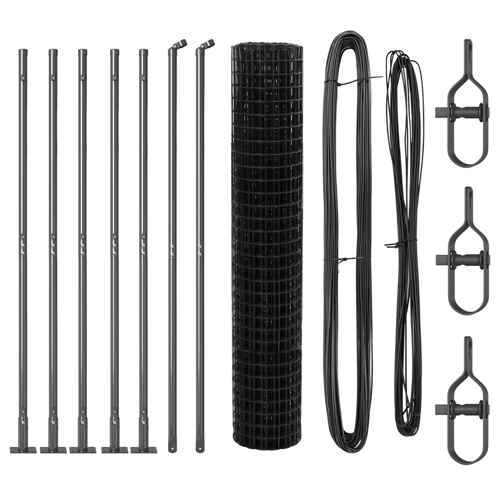 Euro Fence with 7 Flanged Posts 1.6x10 m Galvanised Steel - Image 4