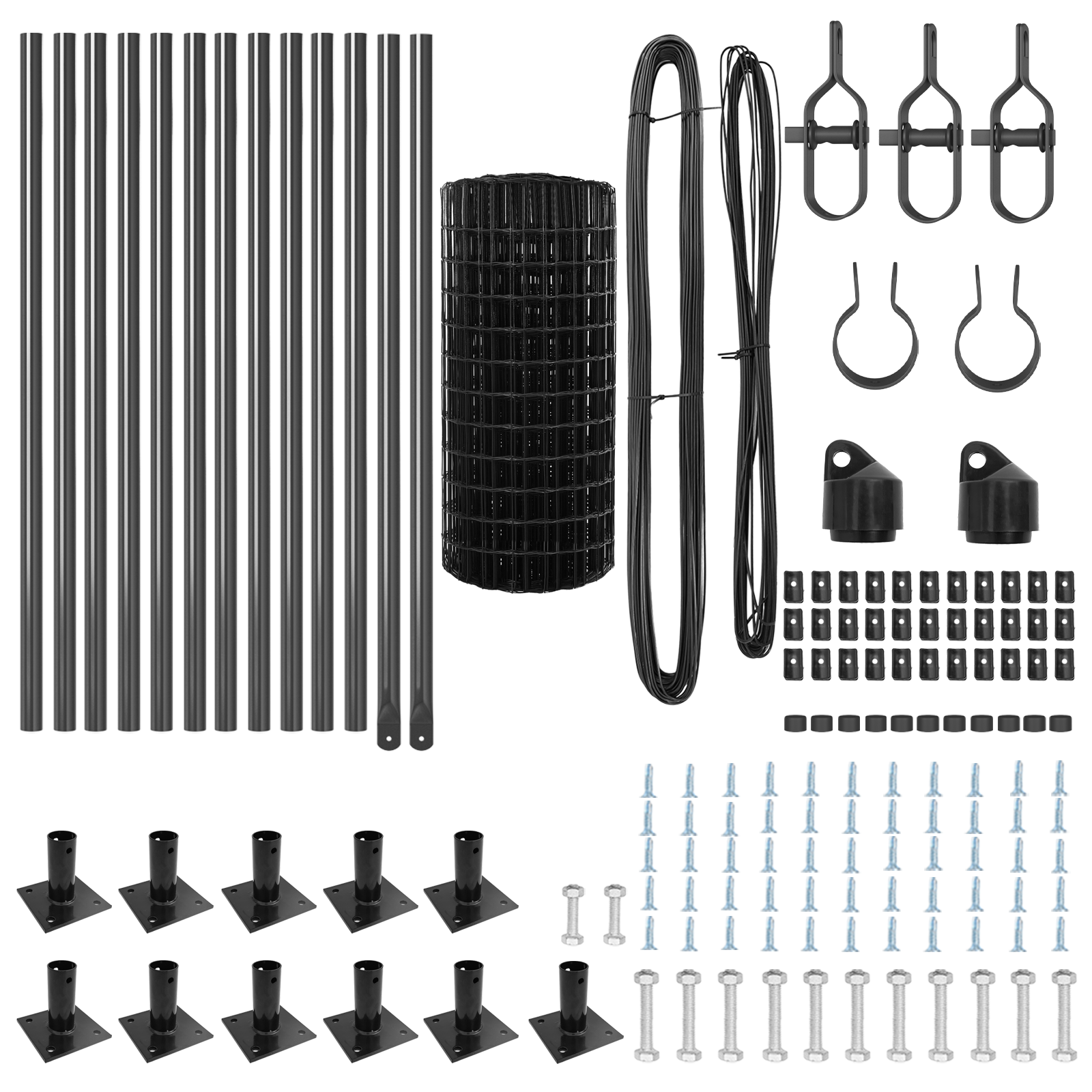 Euro Fence with 13 Flanged Posts 0.4x25 m Galvanised Steel - Image 5