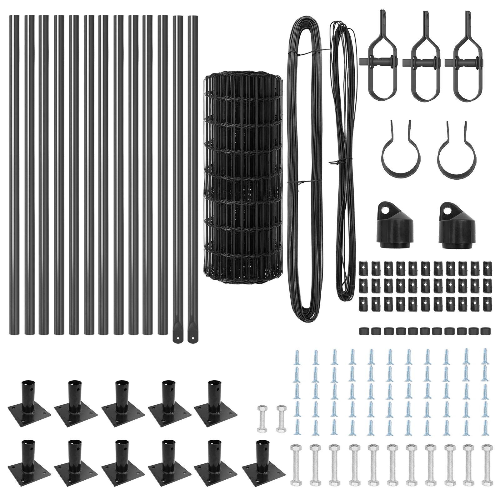 Euro Fence with 13 Flanged Posts 0.6x25 m Galvanised Steel - Image 5