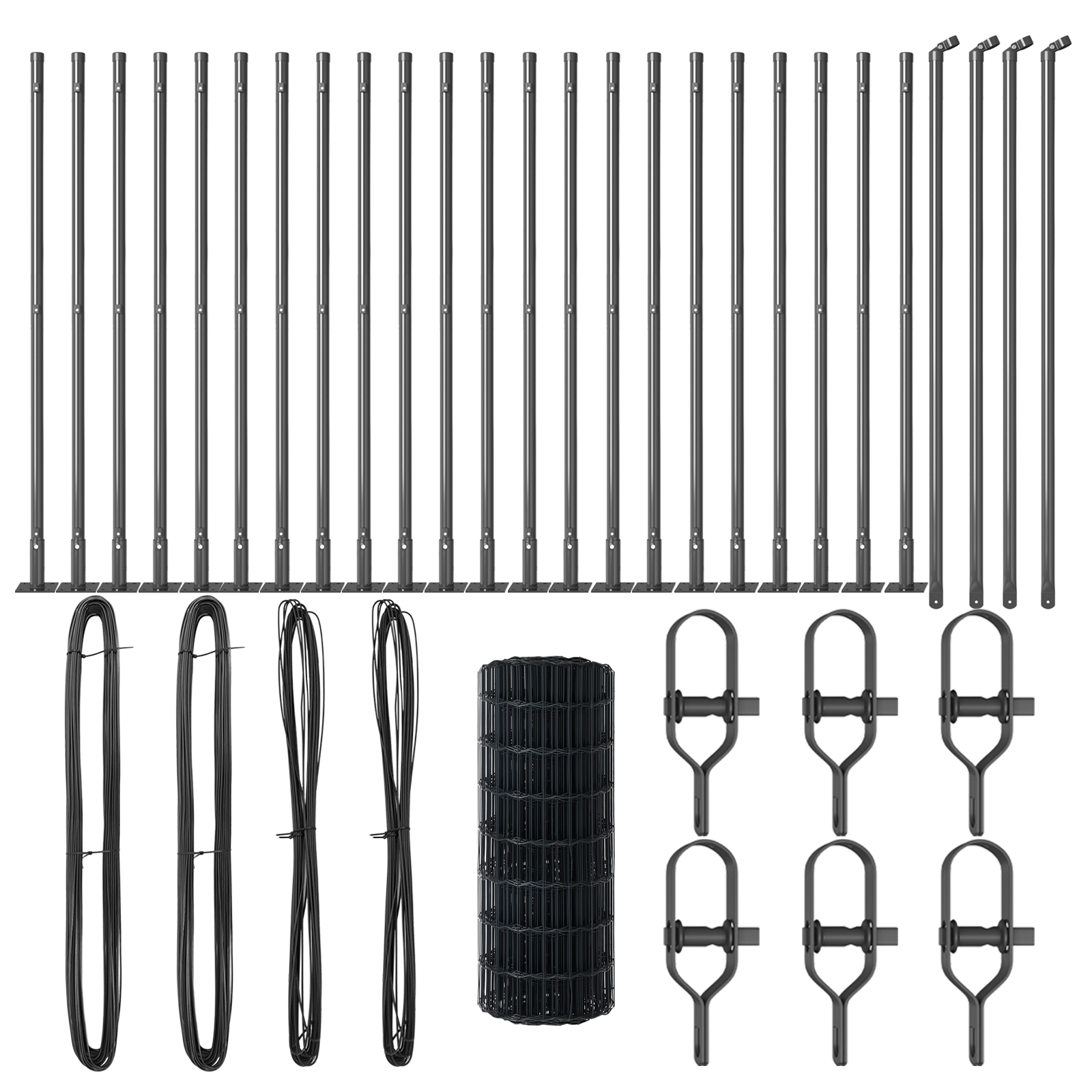 Euro Fence with 13 Flanged Posts 0.4x50 m Galvanised Steel - Image 4