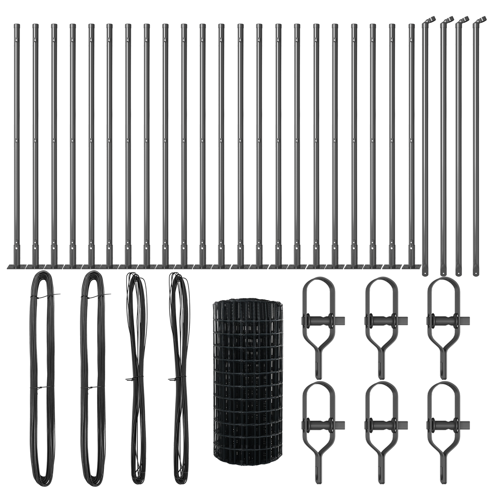 Euro Fence with 13 Flanged Posts 0.4x50 m Galvanised Steel - Image 4