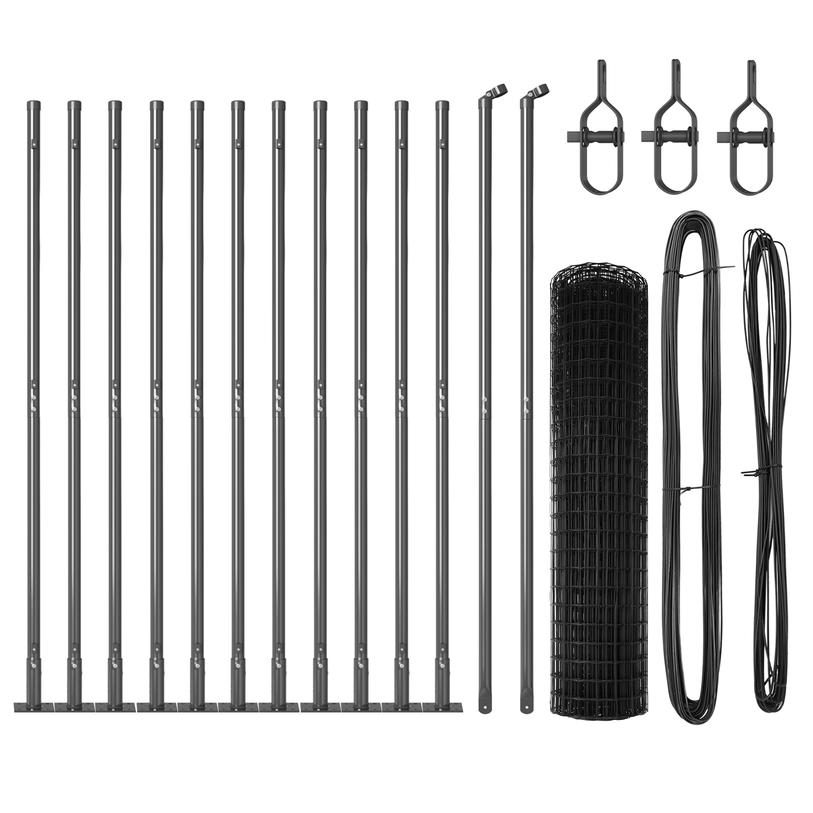 Euro Fence Set of 2 Grey Steel 25 x 1.2 m Durable Euro Fence - Image 4
