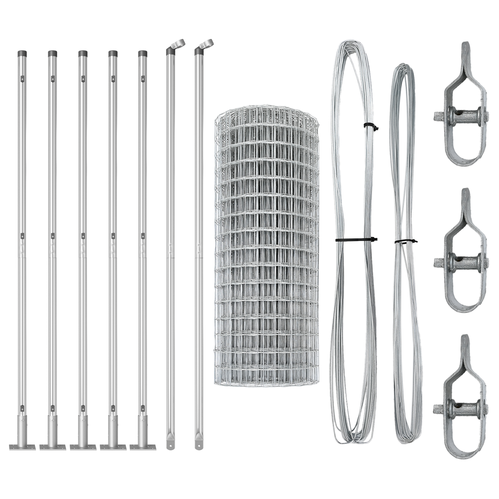 Euro Fence with 7 Flanged Posts 1.4x10 m Galvanised Steel - Image 4