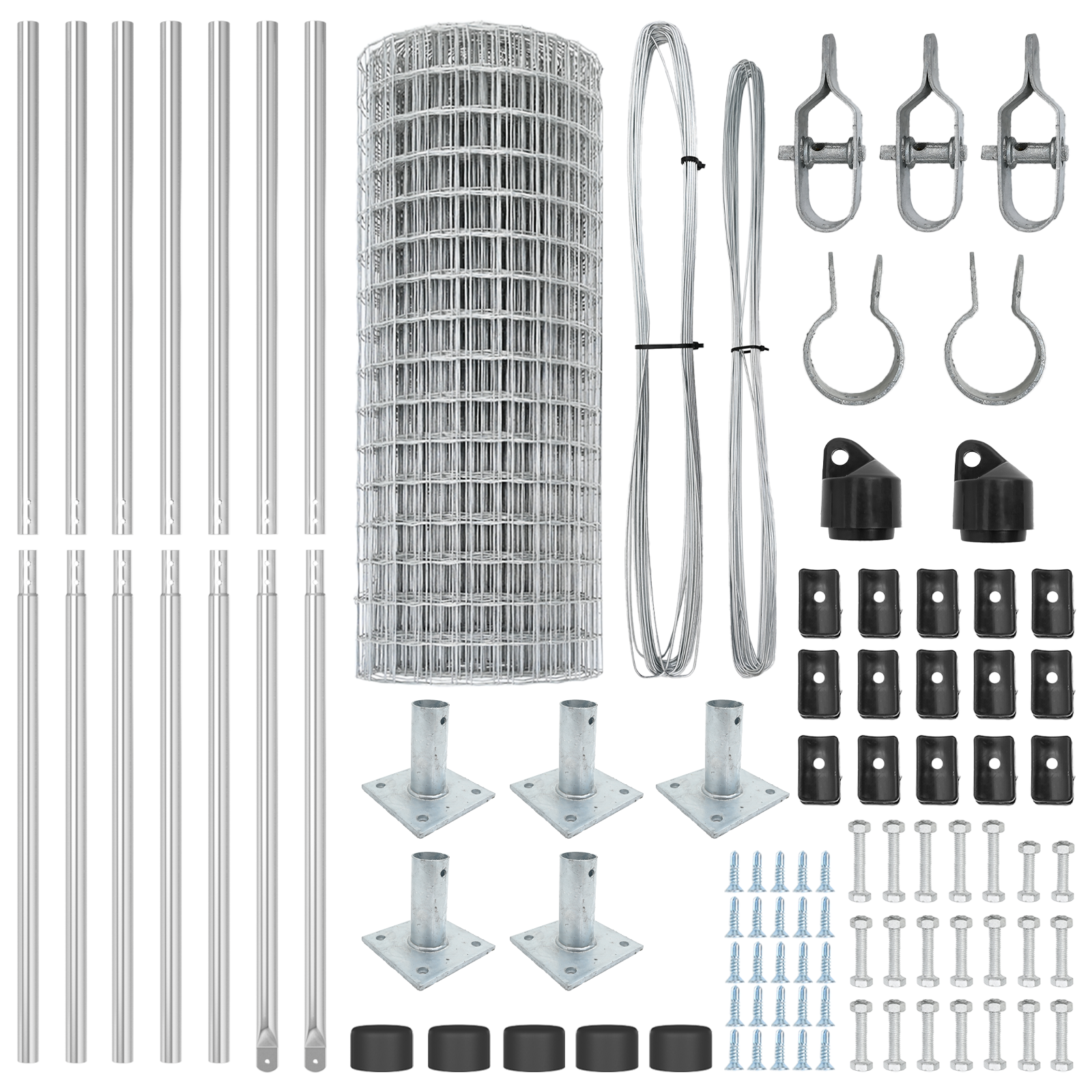 Euro Fence with 7 Flanged Posts 1.4x10 m Galvanised Steel - Image 5