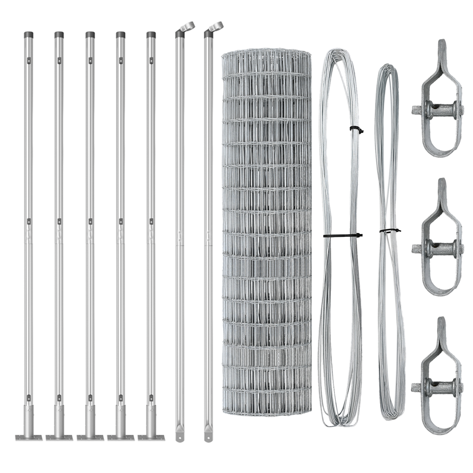 Euro Fence with 7 Flanged Posts 1.2x10 m Galvanised Steel - Image 4