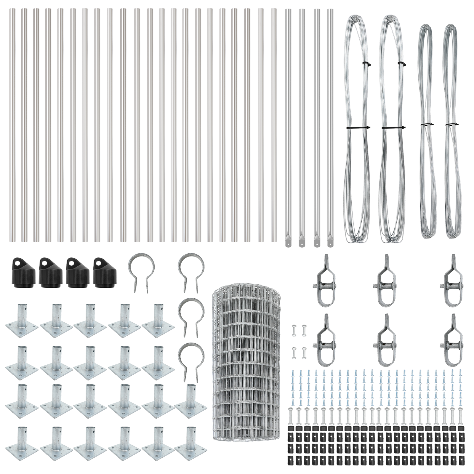 Euro Fence with 13 Flanged Posts 0.4x50 m Galvanised Steel - Image 5