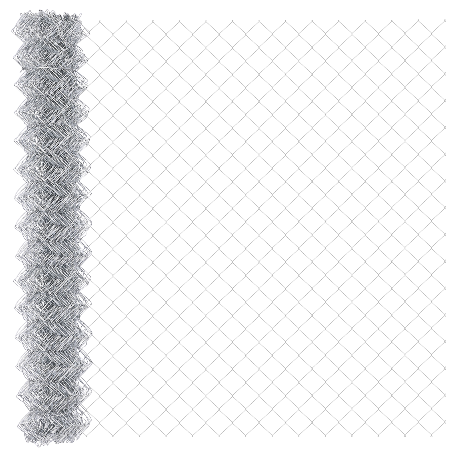 Chain Link Fence with 7 Posts 1.6x10 m Galvanised Steel - Image 6