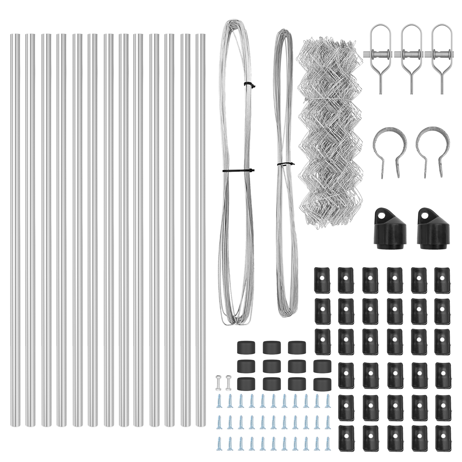 Chain Link Fence with 13 Posts 0.8x25 m Galvanised Steel - Image 5