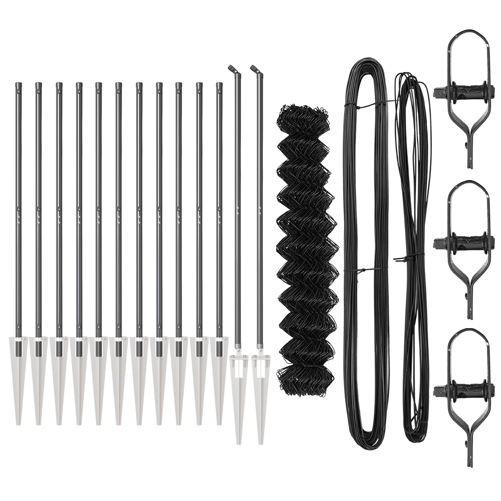 Chain Link Fence with 13 Spike Posts 1.2x25 m Galvanised Steel - Image 4