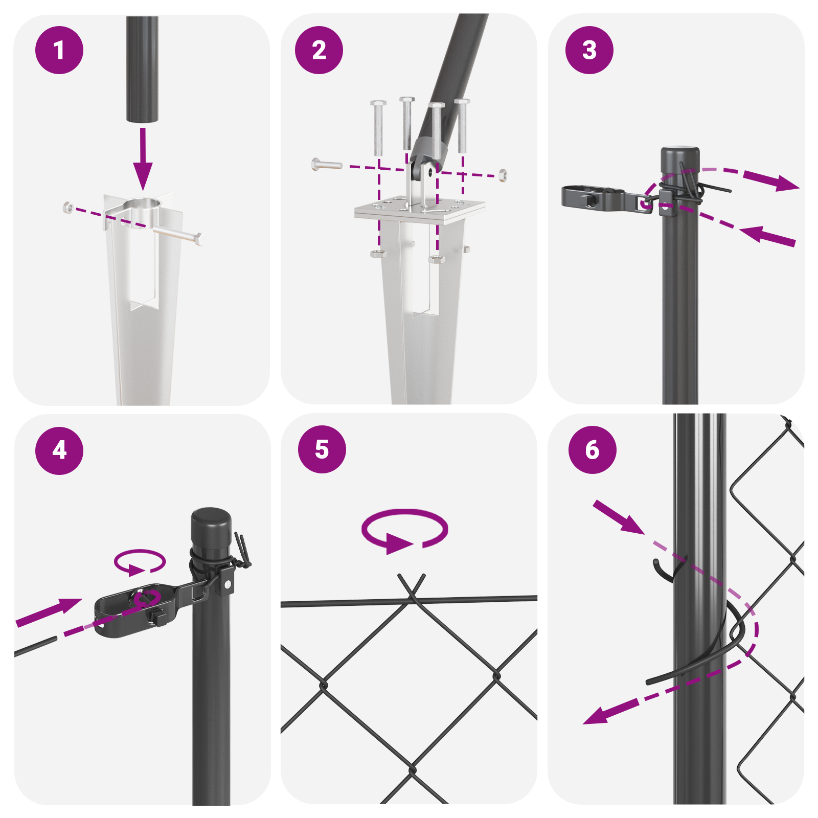 Chain Link Fence with 13 Spike Posts 1.6x25 m Galvanised Steel - Image 9