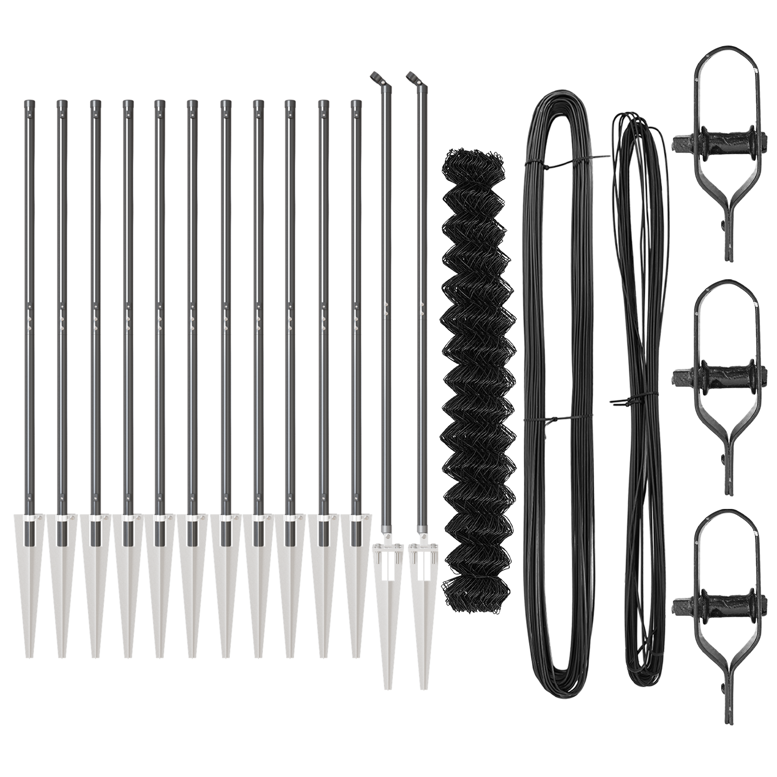 Chain Link Fence with 13 Spike Posts 1.6x25 m Galvanised Steel - Image 3