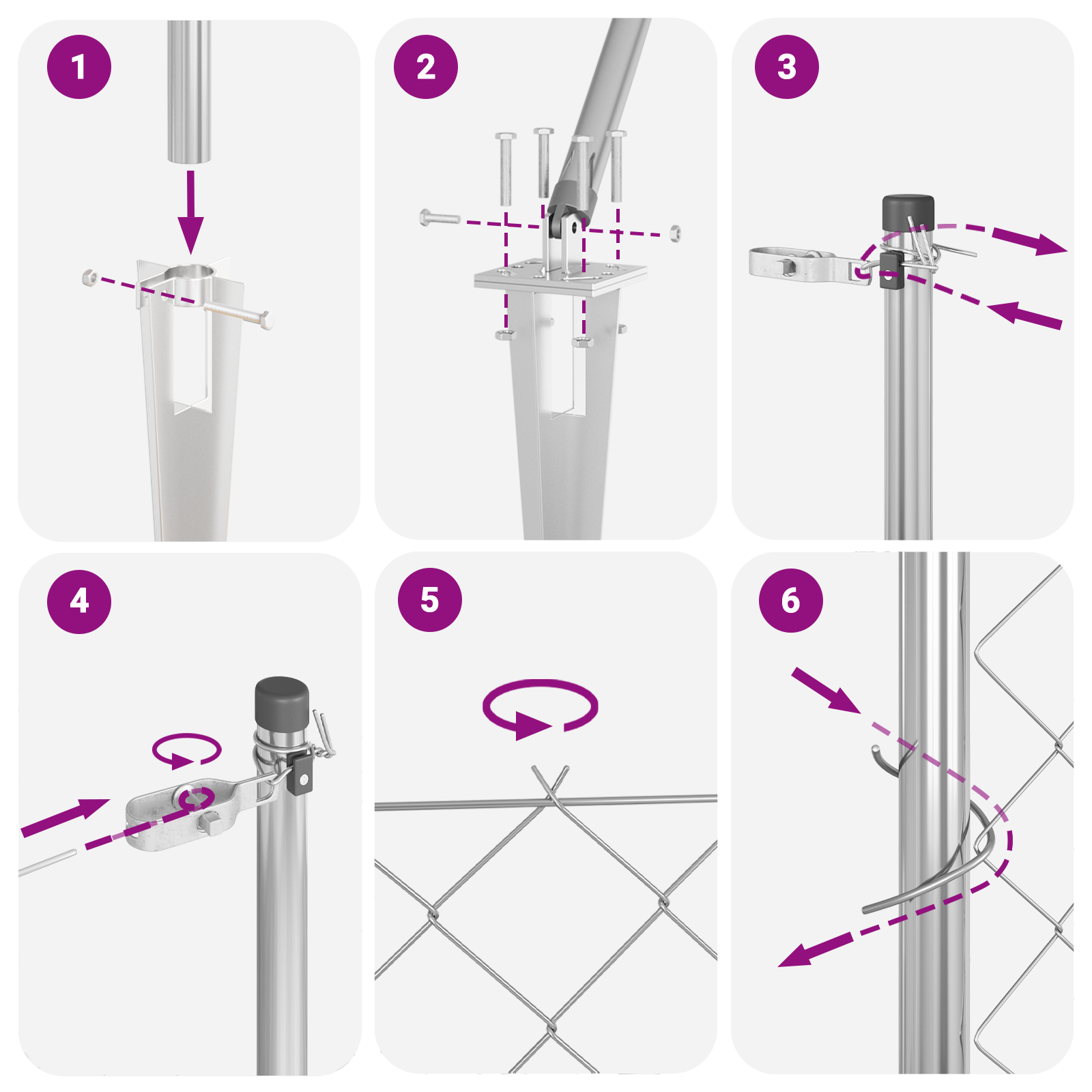 Chain Link Fence with 13 Spike Posts 0.4x25 m Galvanised Steel - Image 10
