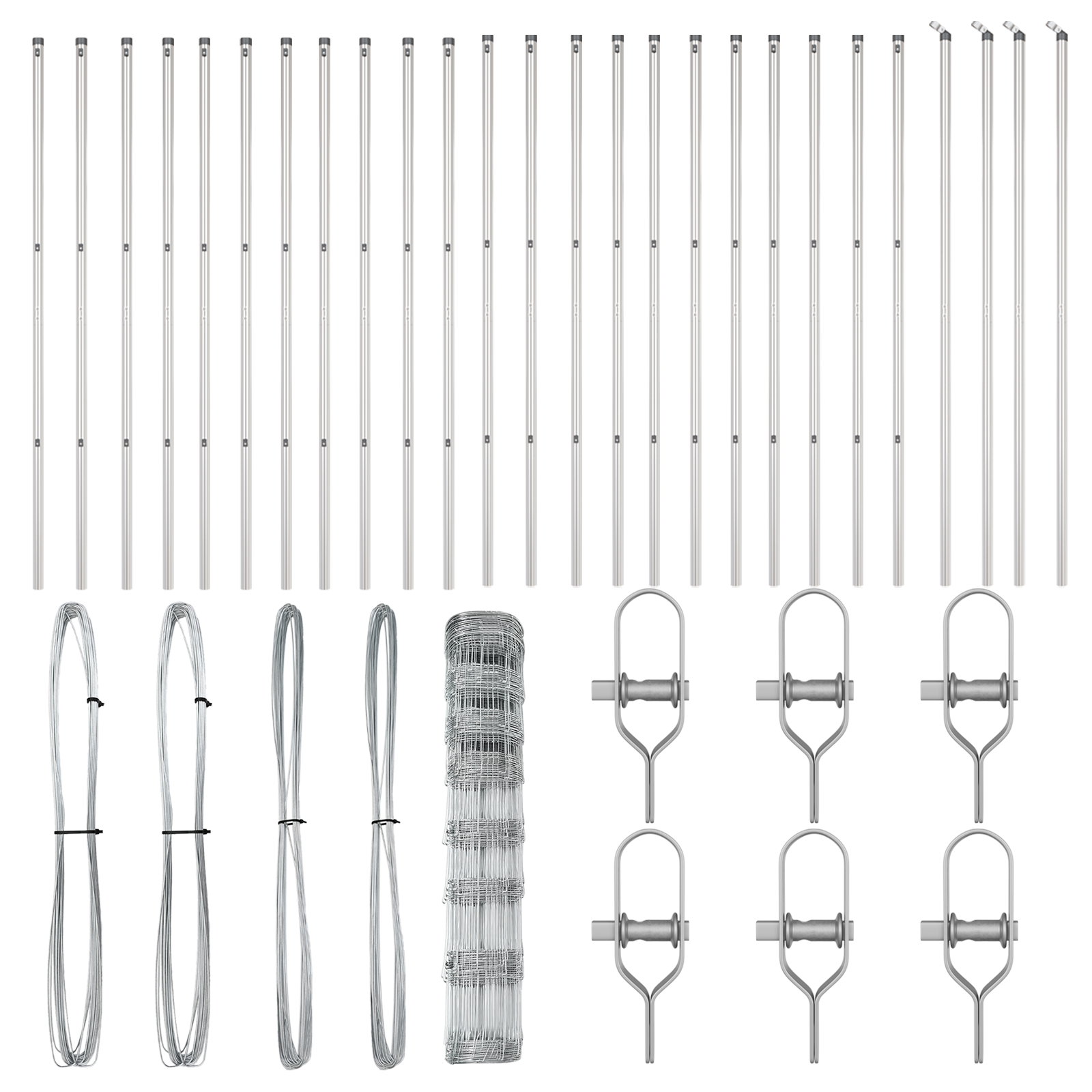 Field Fence 1x50 m Galvanised Steel - Image 4